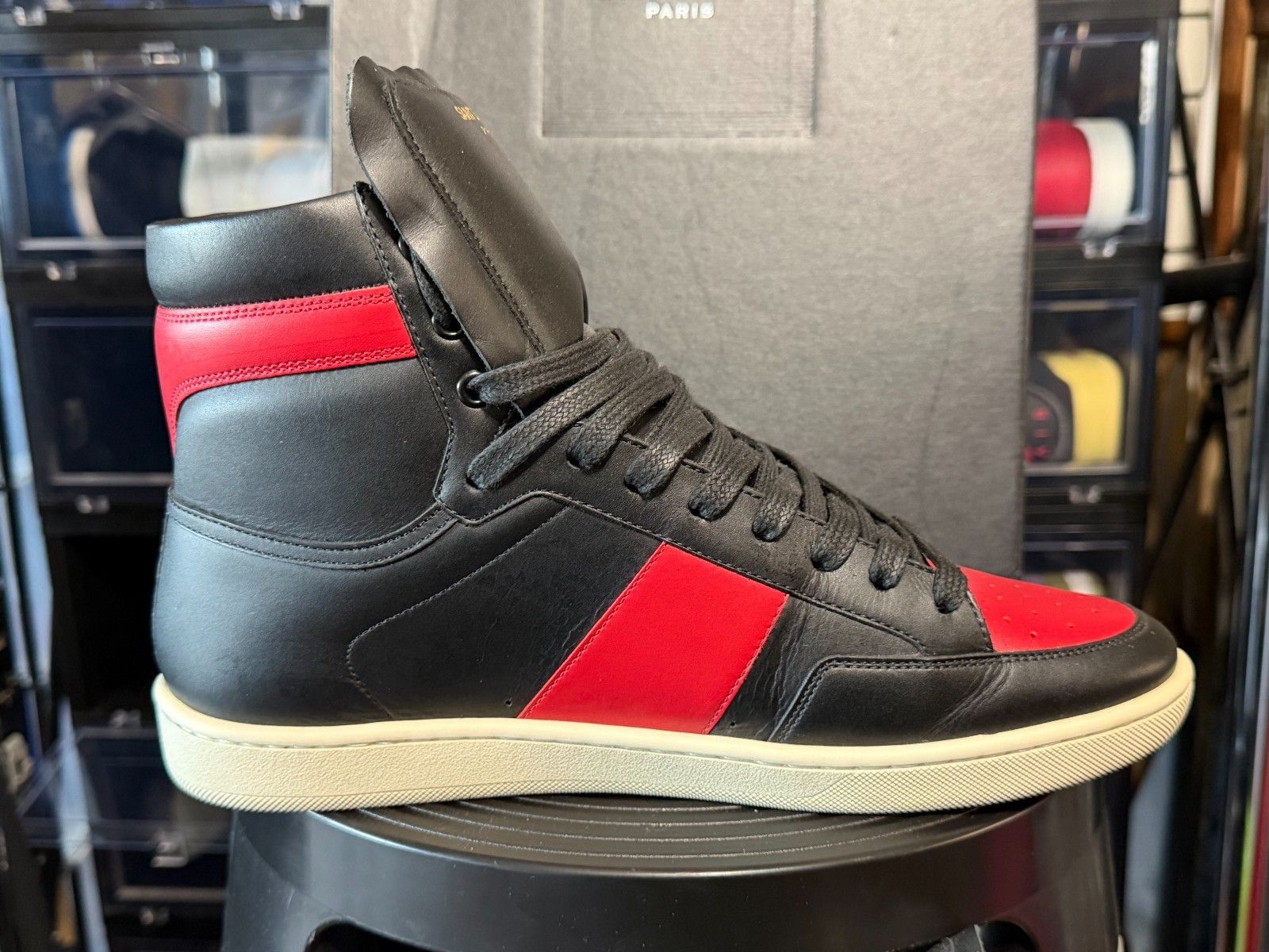 Yves Saint Laurent YSL COURT CLASSIC SL/10H LEATHER SNEAKERS SIZE 43 Size US 9.5 / EU 42-43 - 5 Thumbnail