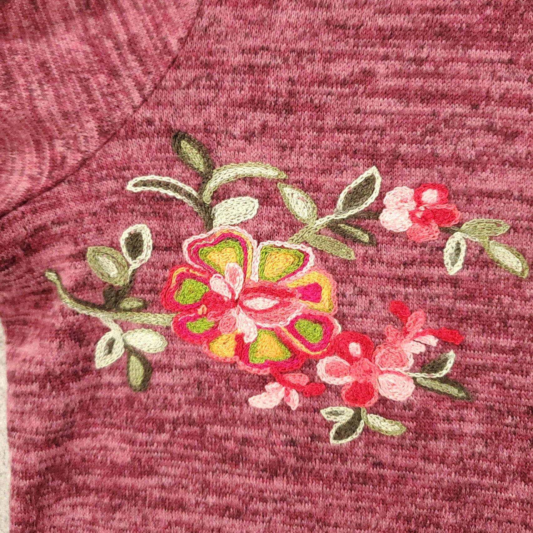 Vintage Figueroa & Flower Blouse Shirt Womens 2X Red Floral Embroidered Tie Front Boho Size XXL / US 16-18 / IT 52-54 - 5 Thumbnail