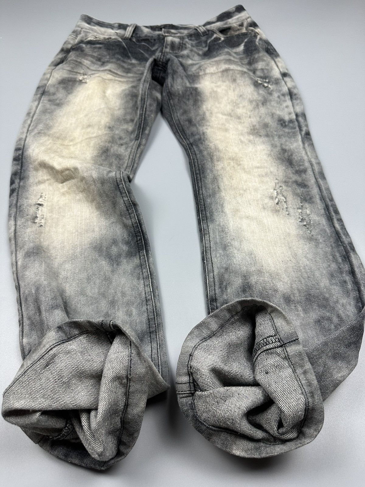In The Attic × Seditionaries 🔥Rare🔥In The Attic Homme Distressed Smoke Denim Size US 33 - 7 Thumbnail