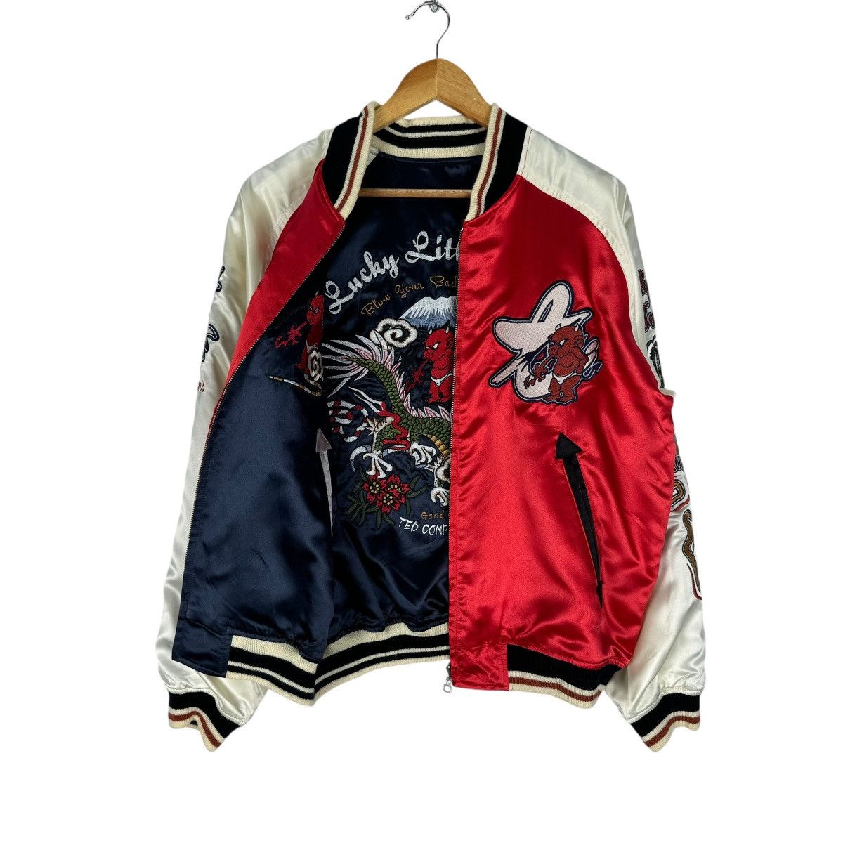 Tedman × Vintage ❄️TED COMPANY ALOHA HAWAII REVERSIBLE SUKAJAN JACKET Size US M / EU 48-50 / 2 - 8 Thumbnail