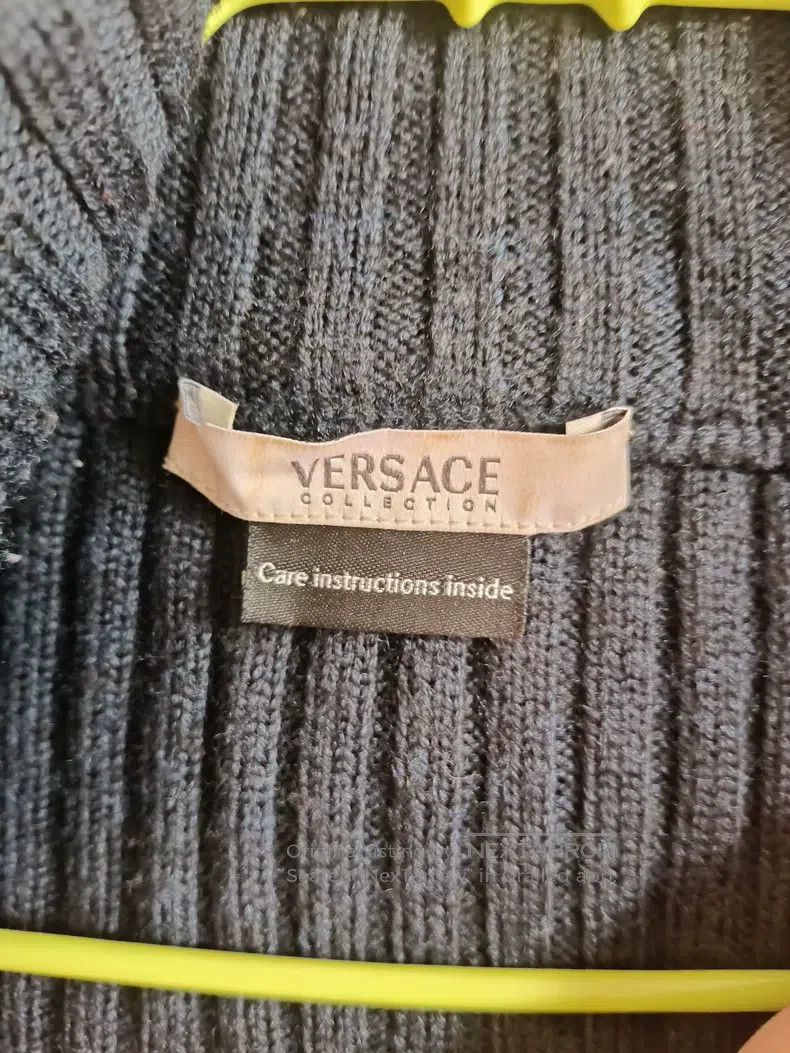 Versace Versace Men's cardigan zippered knitted jacket Size US XL / EU 56 / 4 - 3 Thumbnail