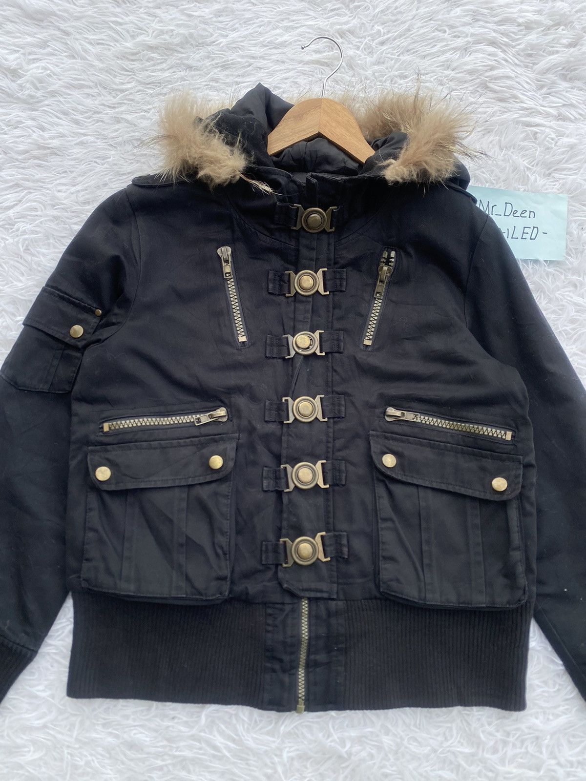 Japanese Brand Rare Rote Rose Japanese Brand Furry Jacket Size US S / EU 44-46 / 1 - 6 Thumbnail