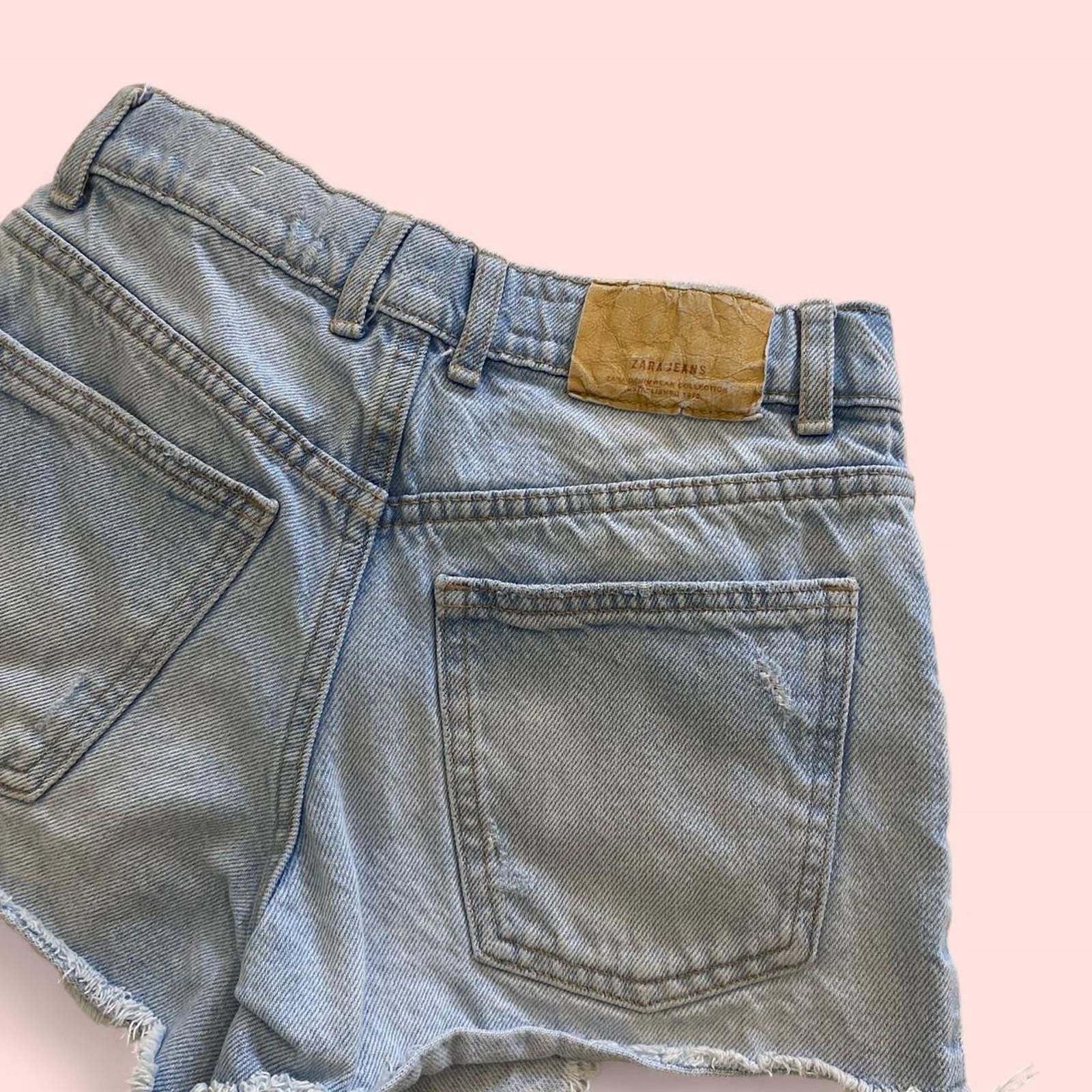 Zara Zara blue denim summer shorts Size 34" / US 12 / IT 48 - 4 Thumbnail