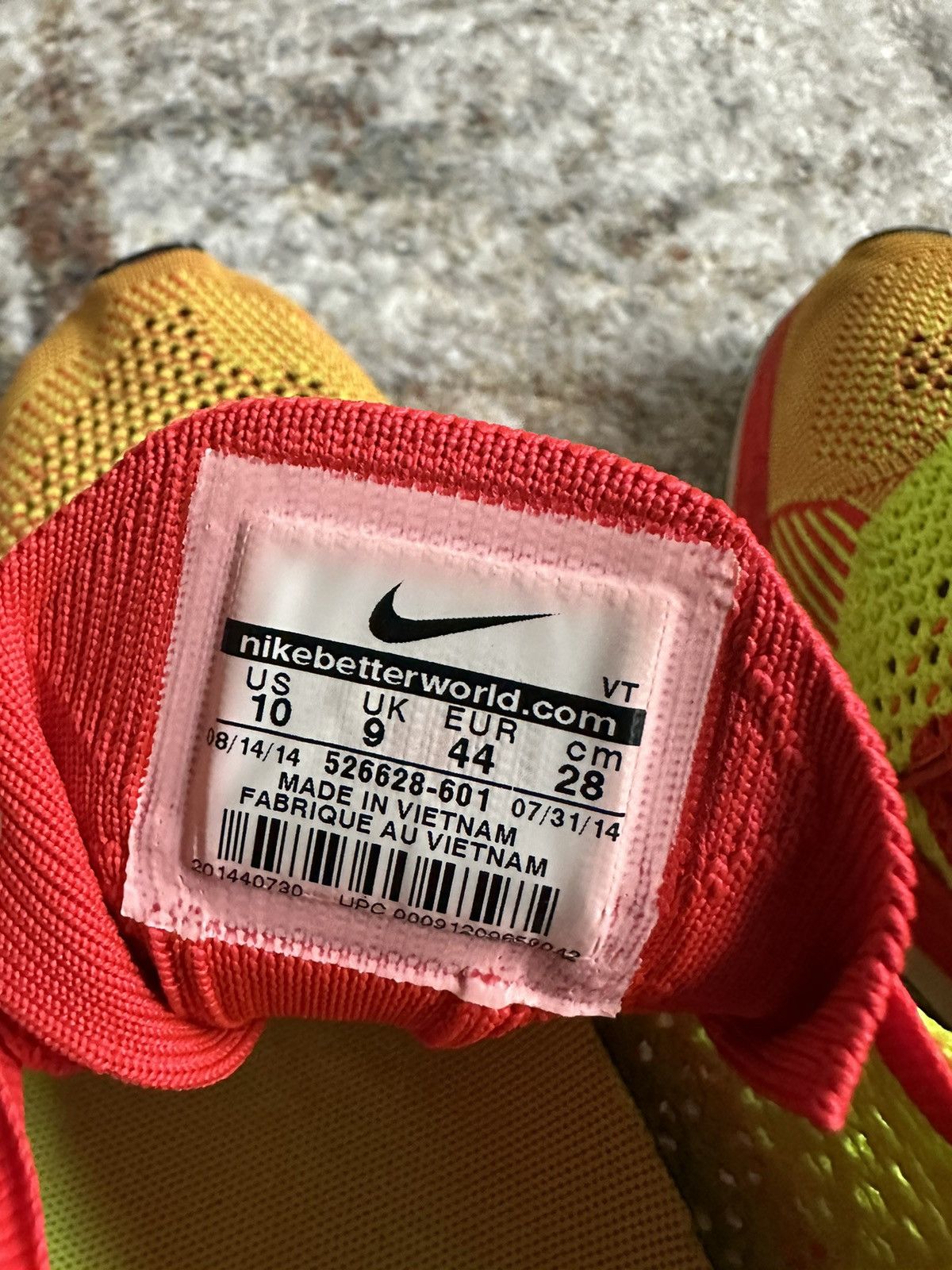 Japanese Brand × Nike 🔥 Nike Flyknit Racer Bright Crimson Volt Size US 10 / EU 43 - 7 Thumbnail