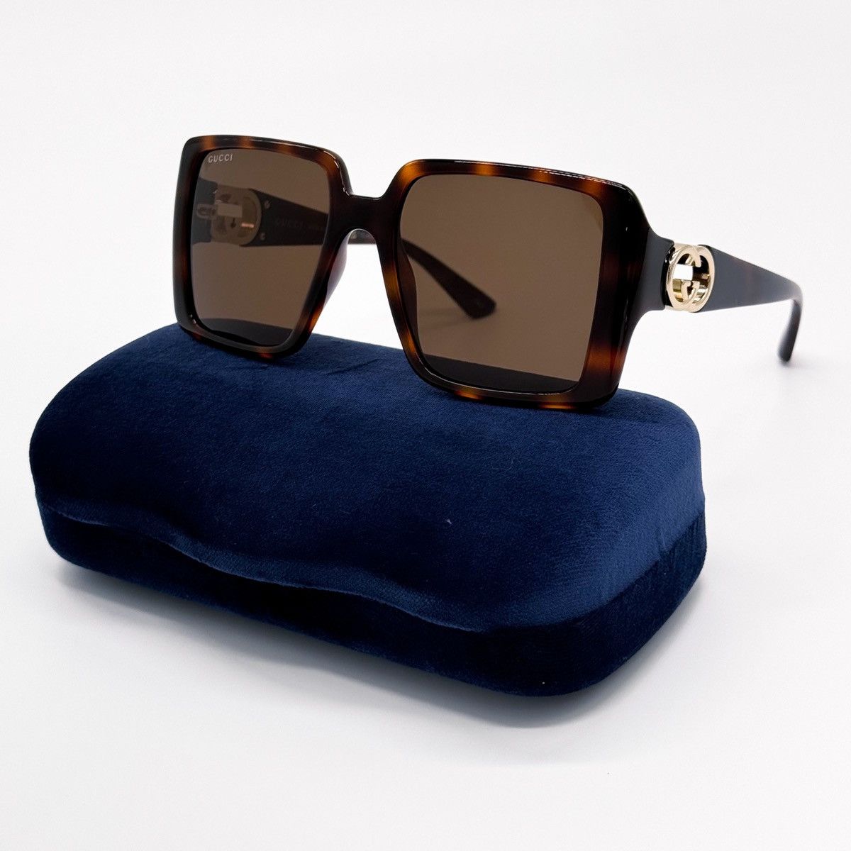 NEW GUCCI GG1692S 002 SQUARE HAVANA BROWN WOMEN SUNGLASSES Sunglasses