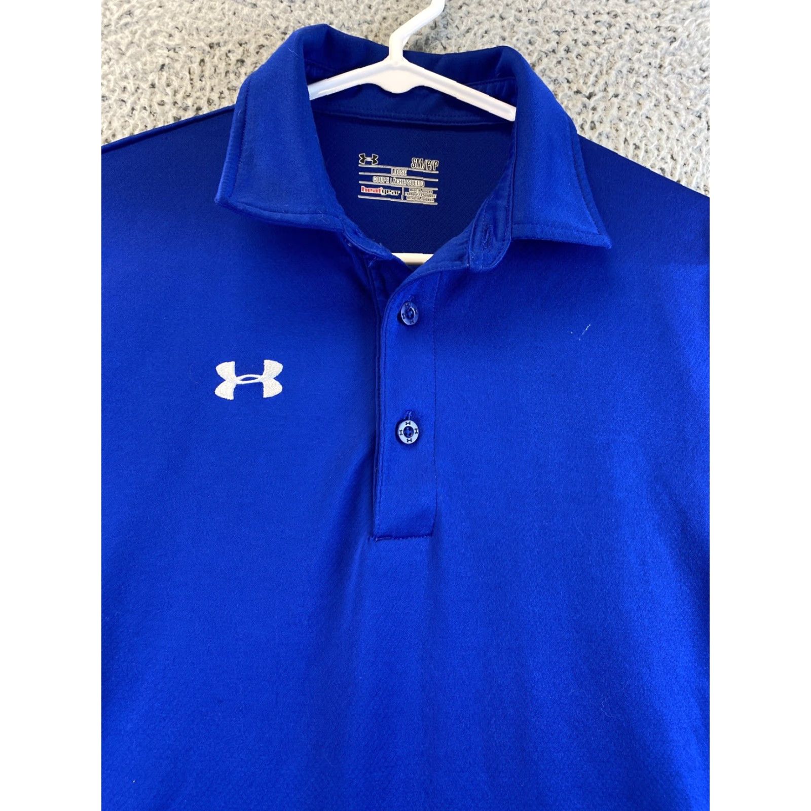 Under Armour Under Armour Polo Shirt Men S HeatGear Moisture Wicking Short Sleeve Solid Blue 72-42 Golf Performance Regular Size US S / EU 44-46 / 1 - 3 Thumbnail
