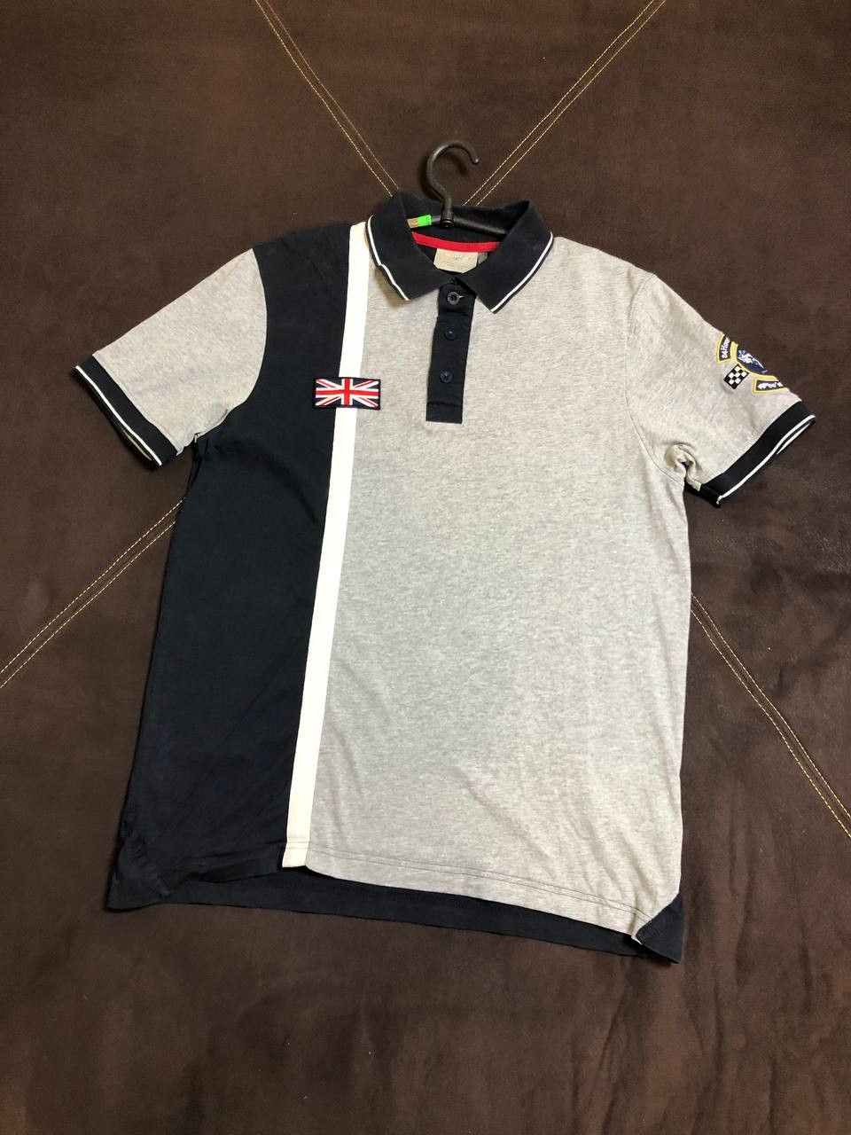 Bentley BRAND New Bentley Stripe Polo Shirt Navy Grey Melange Men Size US S / EU 44-46 / 1 - 1 Thumbnail