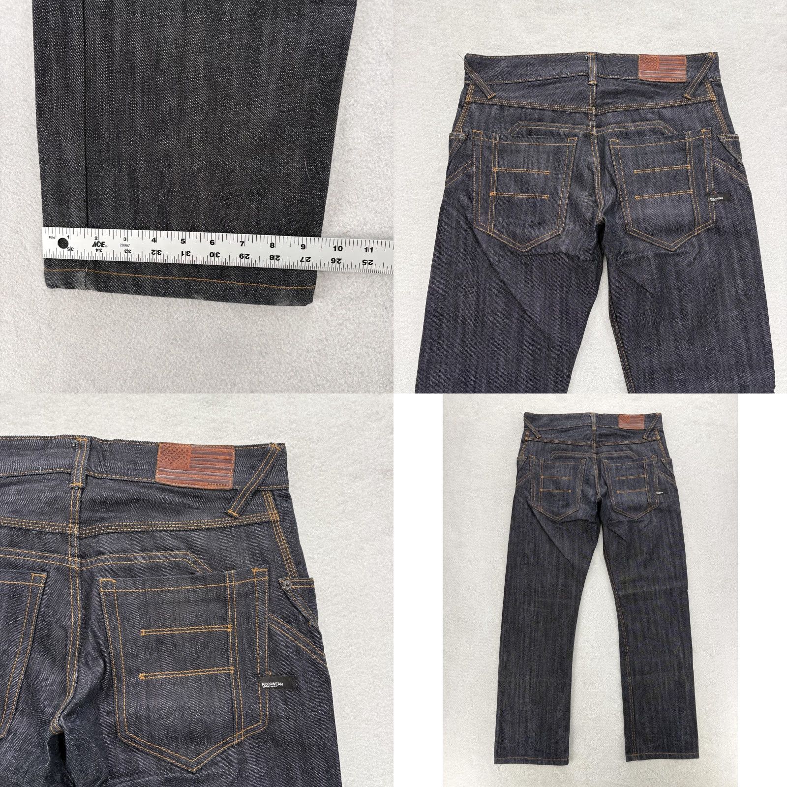 Rocawear VINTAGE Rocawear Classic Fit Jeans Mens 32x34 Blue Dark Wash Straight Denim Grunge Y2K Size US 32 / EU 48 - 8 Thumbnail