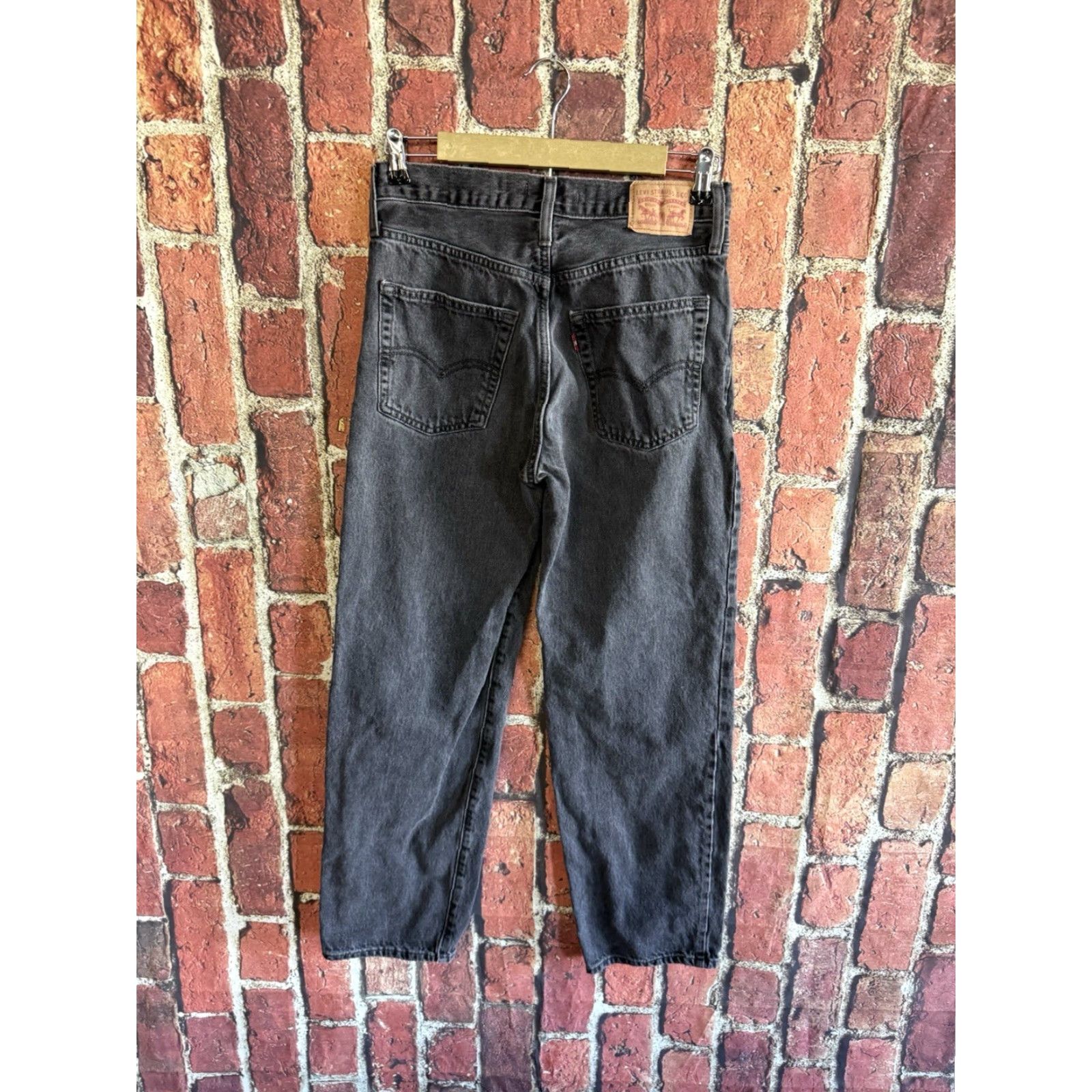 Levi's Levis Womens Black 94 Baggy Denim Jeans Size 27 Adult Womens Regular Straight 27 Jeans Black (Denim)oys? Size 28" / US 6 / IT 42 - 2 Thumbnail