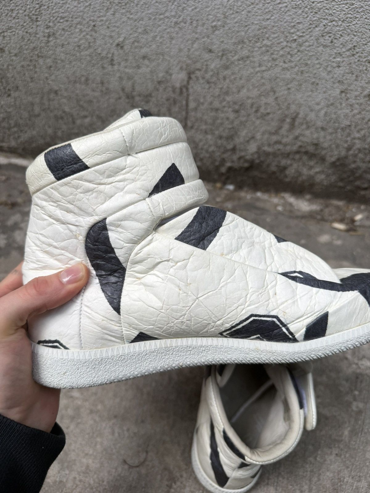 Maison Margiela FW15 Maison Margiela Crinkled Numerical Future High Tops Size US 8 / EU 41 - 15 Thumbnail