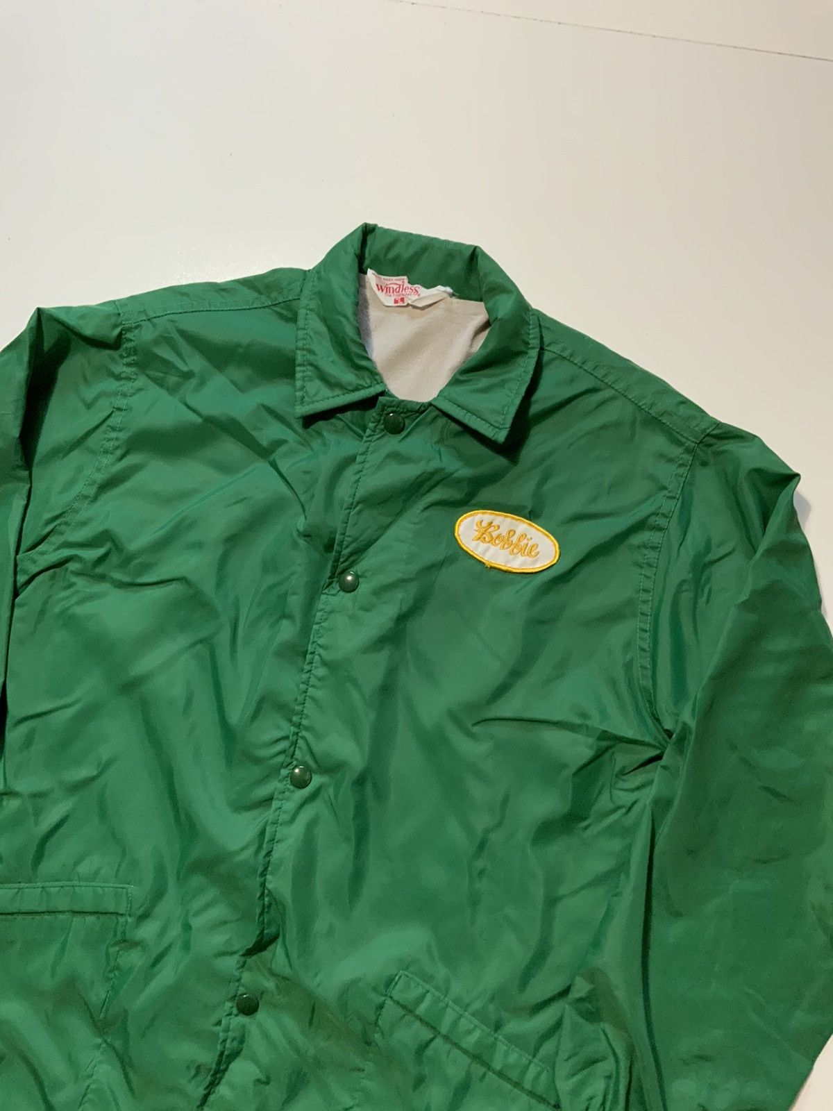 Vintage 70s Windless Flap Jacket Patch Baseball Windbreaker Jacket Size US S / EU 44-46 / 1 - 3 Thumbnail