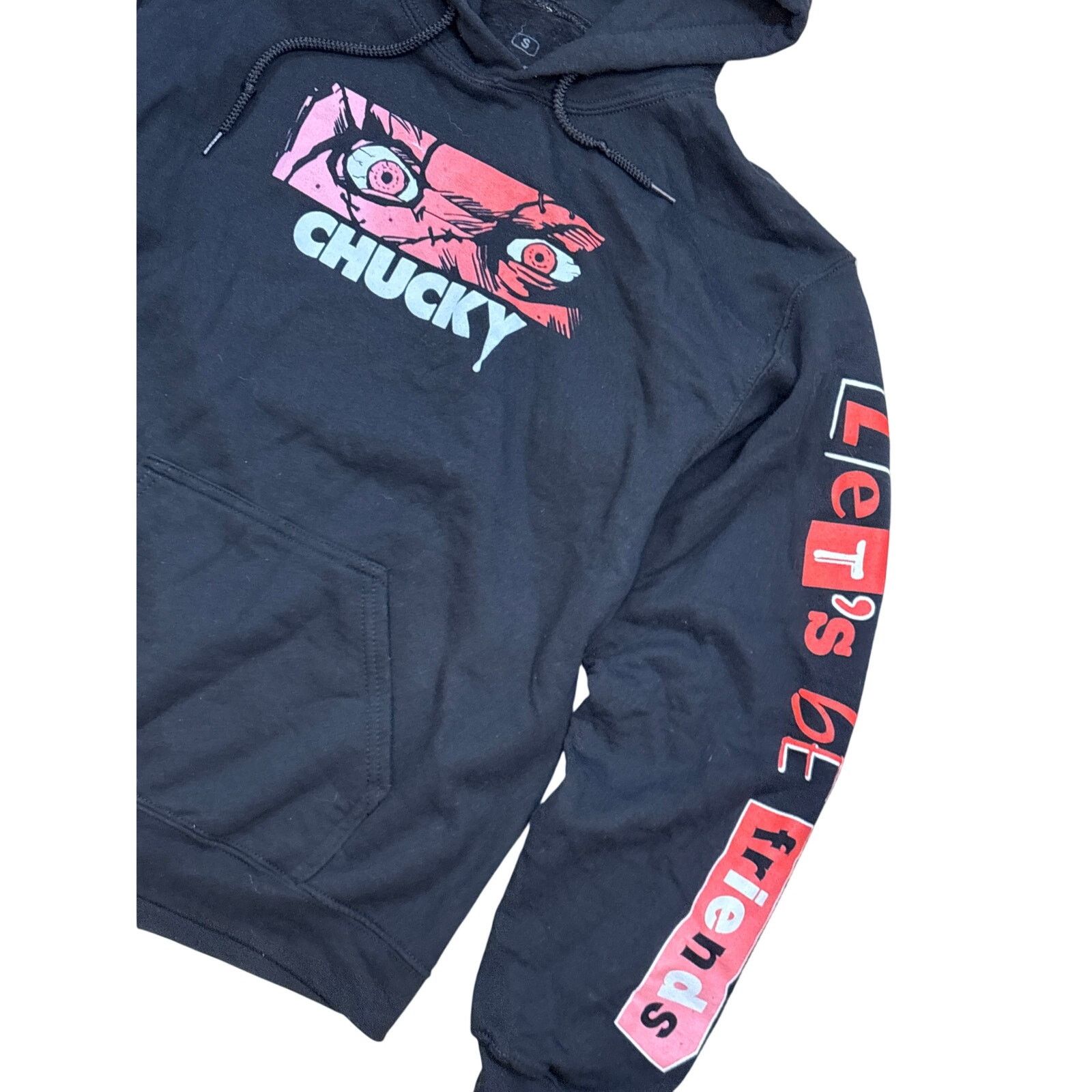 Universal Studios Chucky Let’s be friends two side horror film hoodie Small Size S / US 4 / IT 40 - 2 Thumbnail
