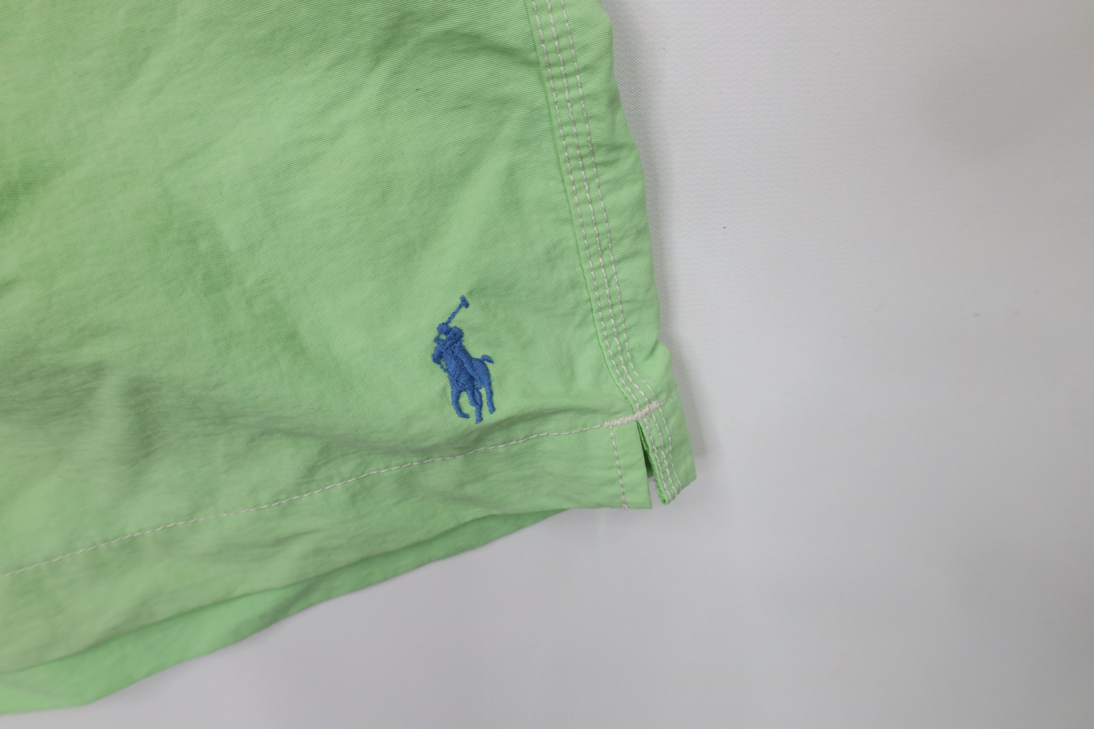 Ralph Lauren Vintage Ralph Lauren Cargo Shorts Swim Trunks Lime Green Size US 34 / EU 50 - 5 Thumbnail