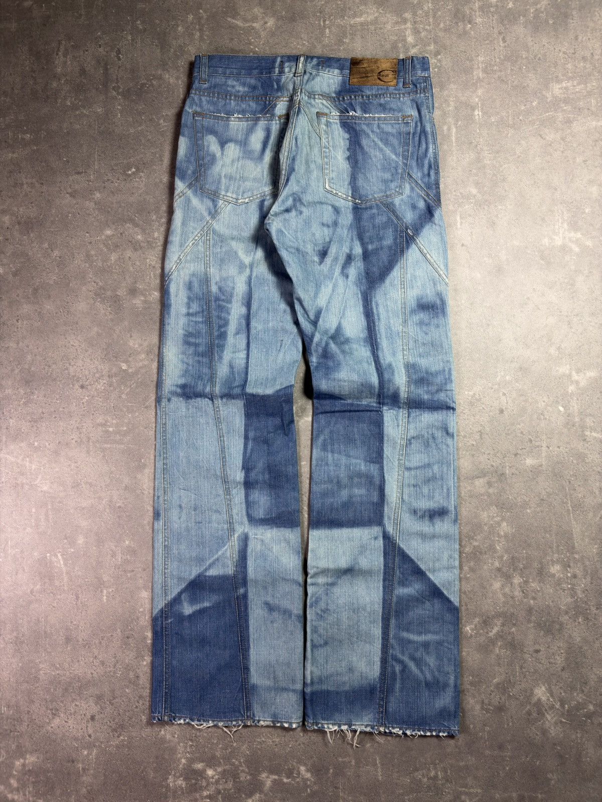 Just Cavalli 00s Just Cavalli Colorblock Dyed Flared Denim Jeans 32 48 Size US 32 / EU 48 - 2 Thumbnail
