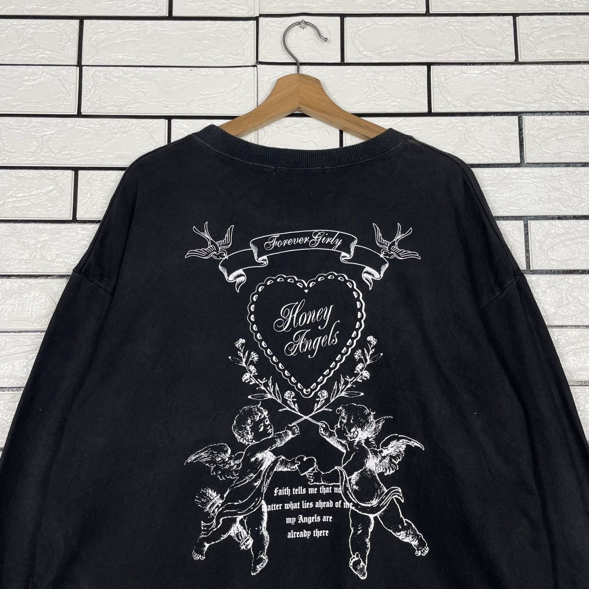 Japanese Brand Honey Angel Big Logo Sweater Size L / US 10 / IT 46 - 8 Thumbnail