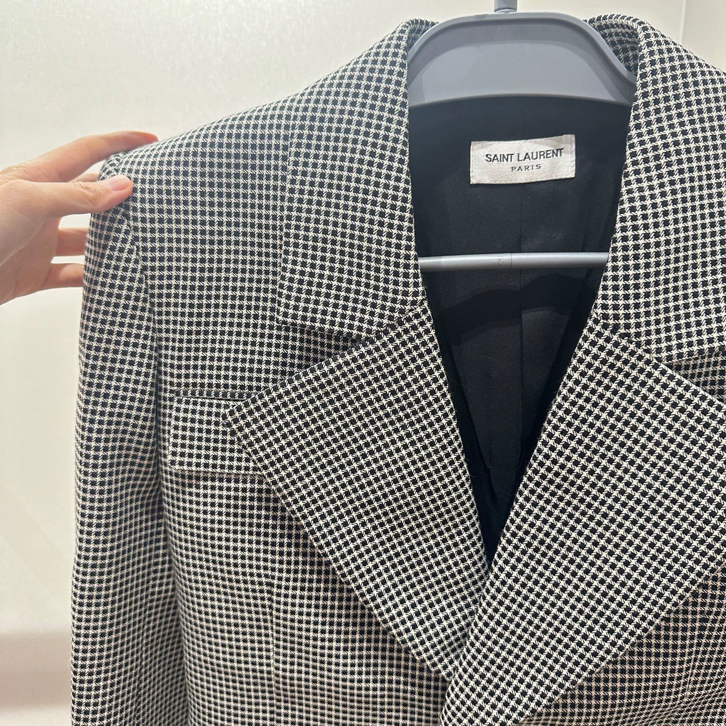 Saint Laurent Paris SL Jan833 check single-breasted jacket 36 Size XS / US 0-2 / IT 36-38 - 3 Thumbnail