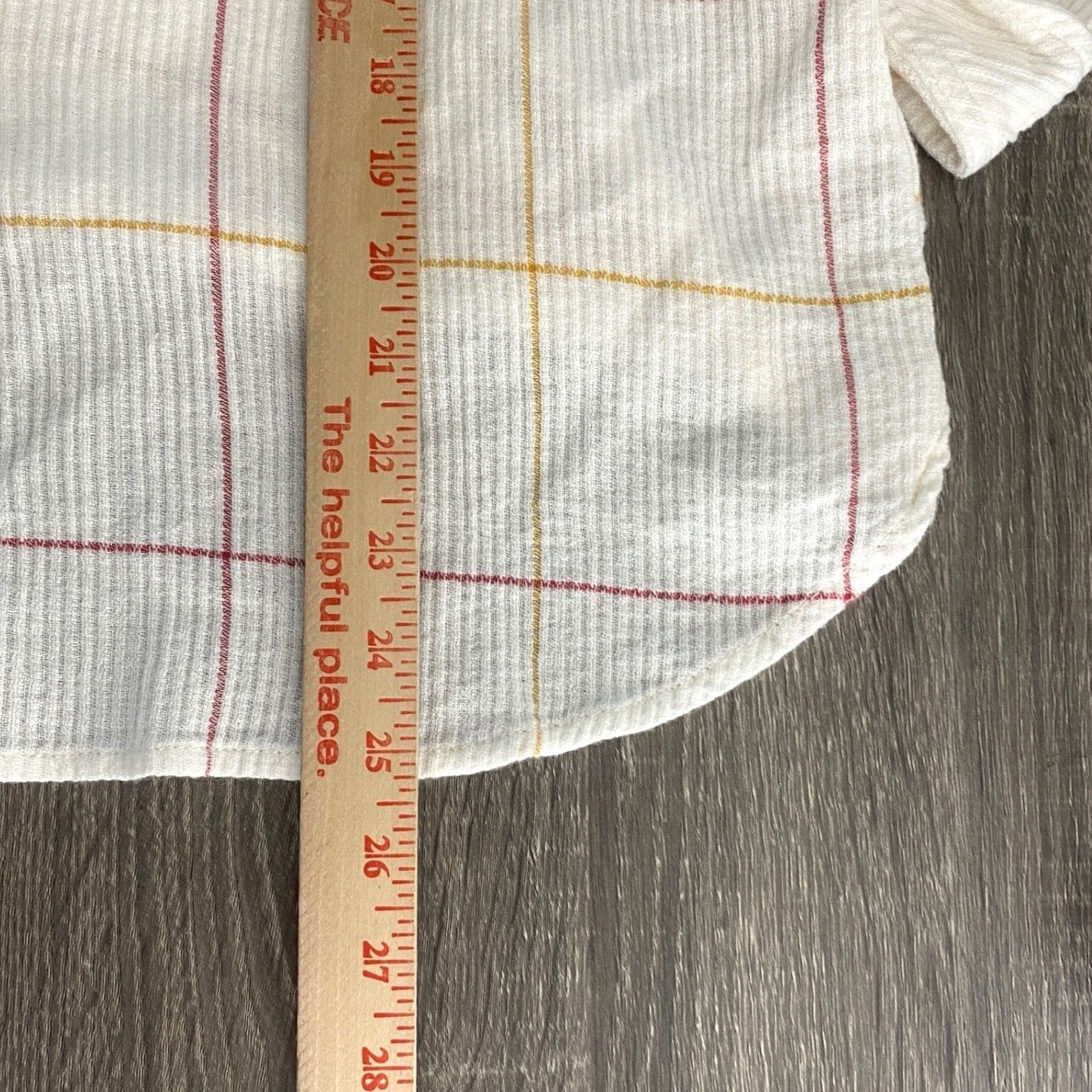 Vintage Sonoma Womens Large Plaid Button Up Long Sleeve Top Officecore Business Casual White Size L / US 10 / IT 46 - 6 Thumbnail