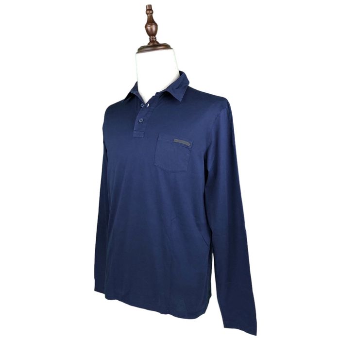 Prada long sleeve polo clearance shirt