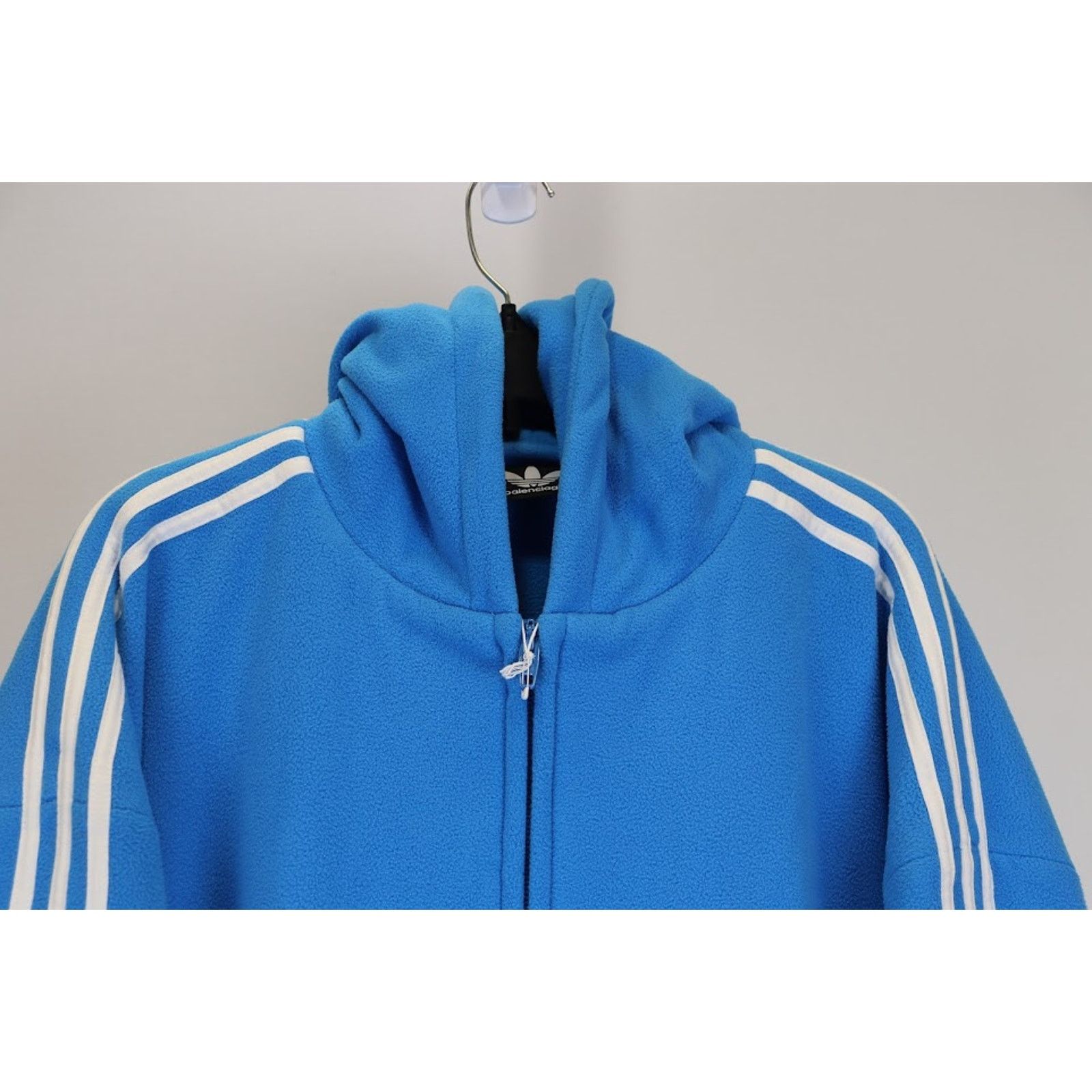 Adidas × Balenciaga o1rshd1 Fleece Hoodie in Blue Size US XS / EU 42 / 0 - 2 Thumbnail