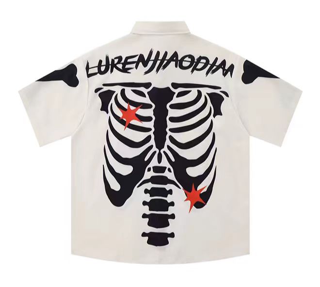 Japanese Brand × Vintage Vintage Hip Hop Skull Shirt Size US L / EU 52-54 / 3 - 2 Thumbnail