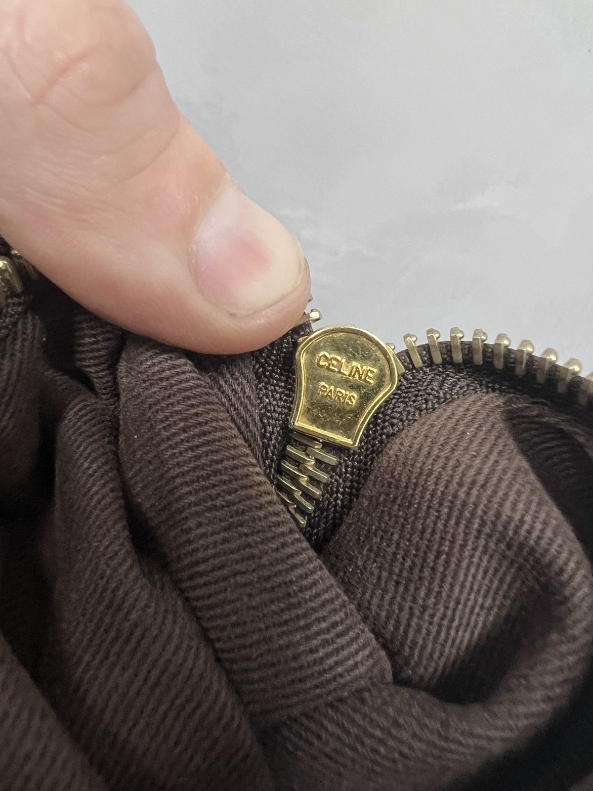 Celine × Vintage Authentic MONOGRAM LEATHER Vintage CELINE Bag MINI Size ONE SIZE - 16 Thumbnail
