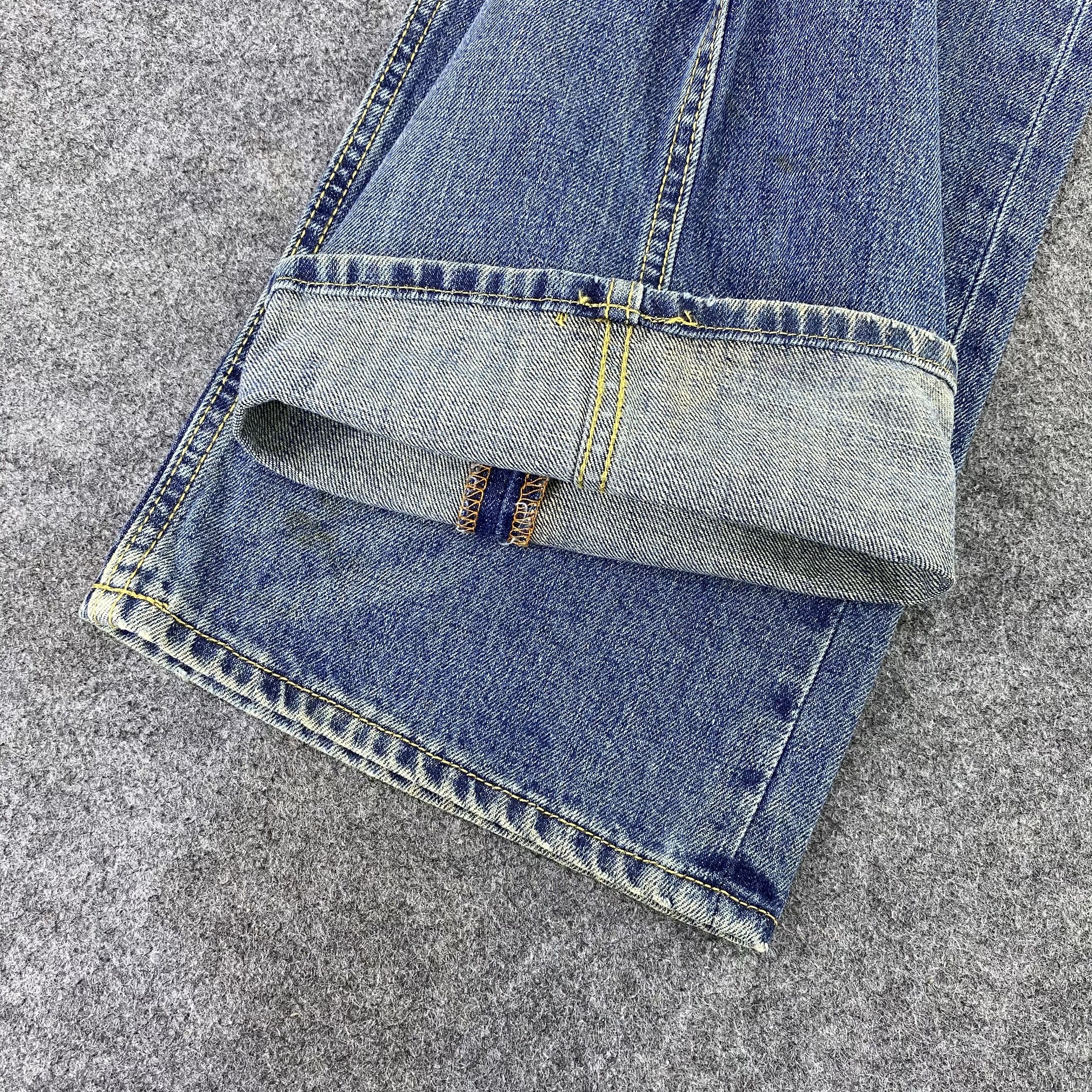 Jean × Mossimo × Vintage Vintage Mossimo Supply Straight Droit Blue Wash Jeans-J1147 Size US 39 - 14 Thumbnail