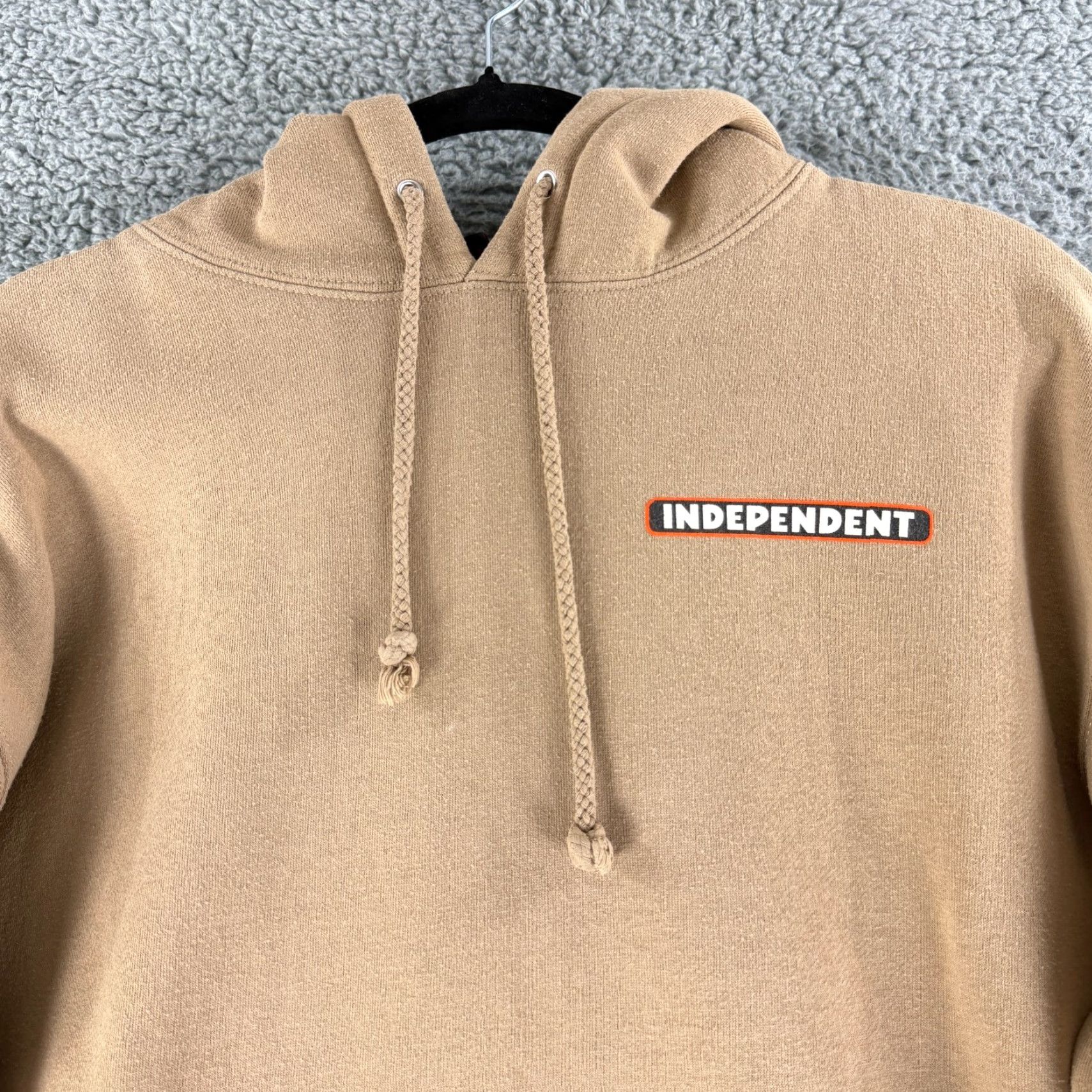 Vintage Independent Trading Company Hoodie Sweater Teens Mens Medium Brown Pullover LS Graphic Print 90s City Classic Mens Clothing Size US M / EU 48-50 / 2 - 2 Thumbnail