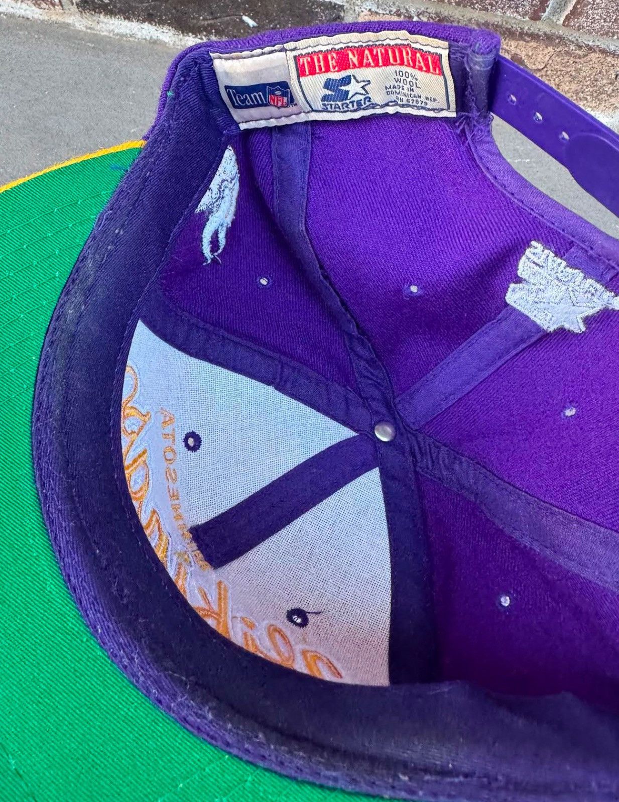 Starter Vintage Starter Script Minnesota Vikings Wool Snapback Size ONE SIZE - 4 Thumbnail