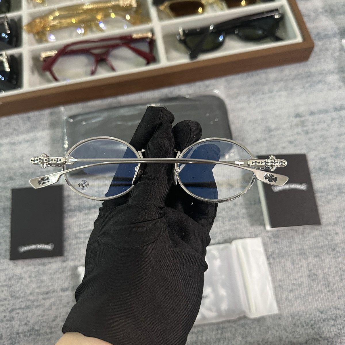 Chrome Hearts CHROME HEARTS HONEY DIPPED EYEGLASSES Size ONE SIZE - 4 Thumbnail