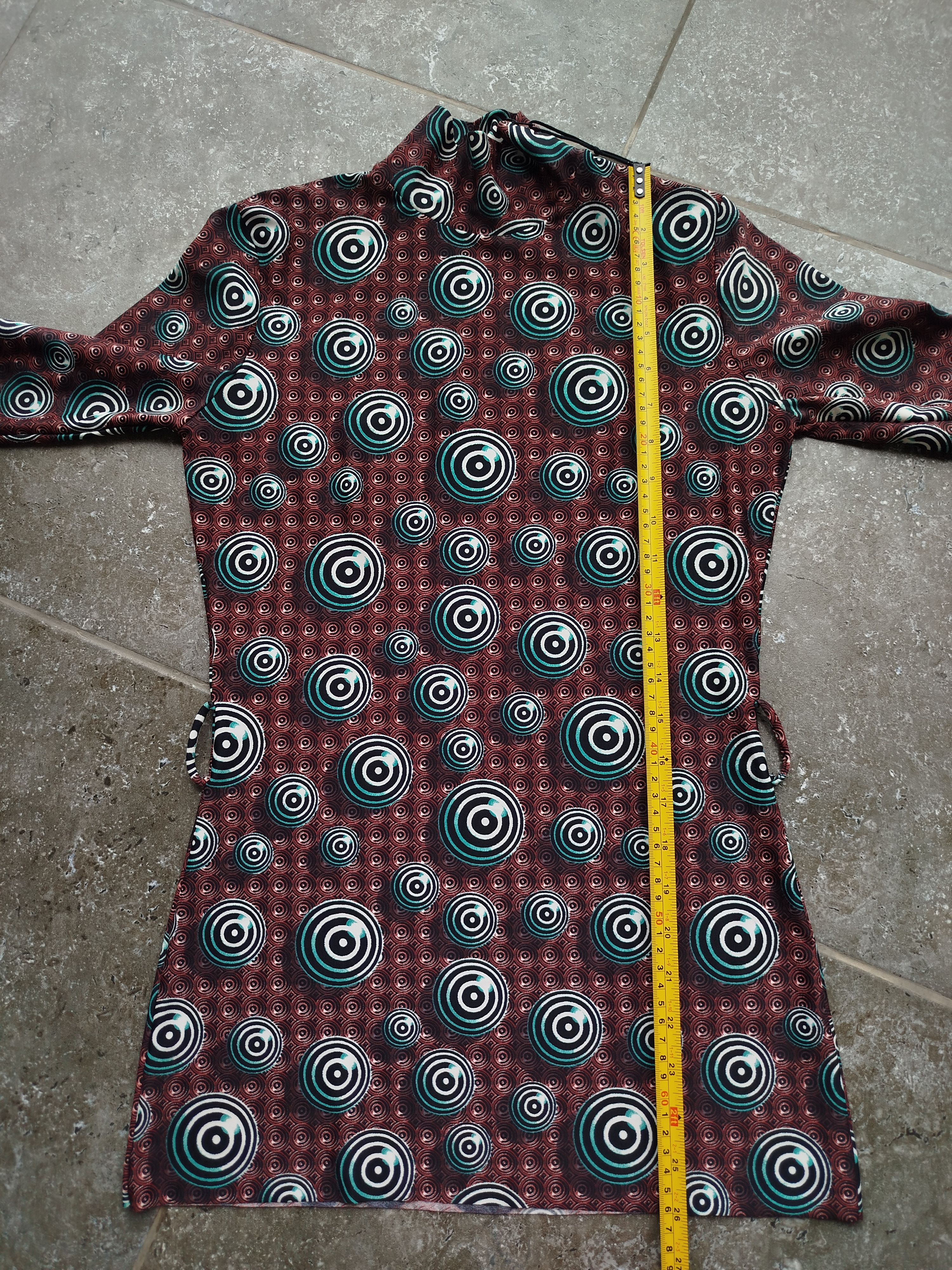 Jean Paul Gaultier Top Long Sleeve Op Art Circle Archive Vintage 90s Size S Size S / US 4 / IT 40 - 15 Thumbnail