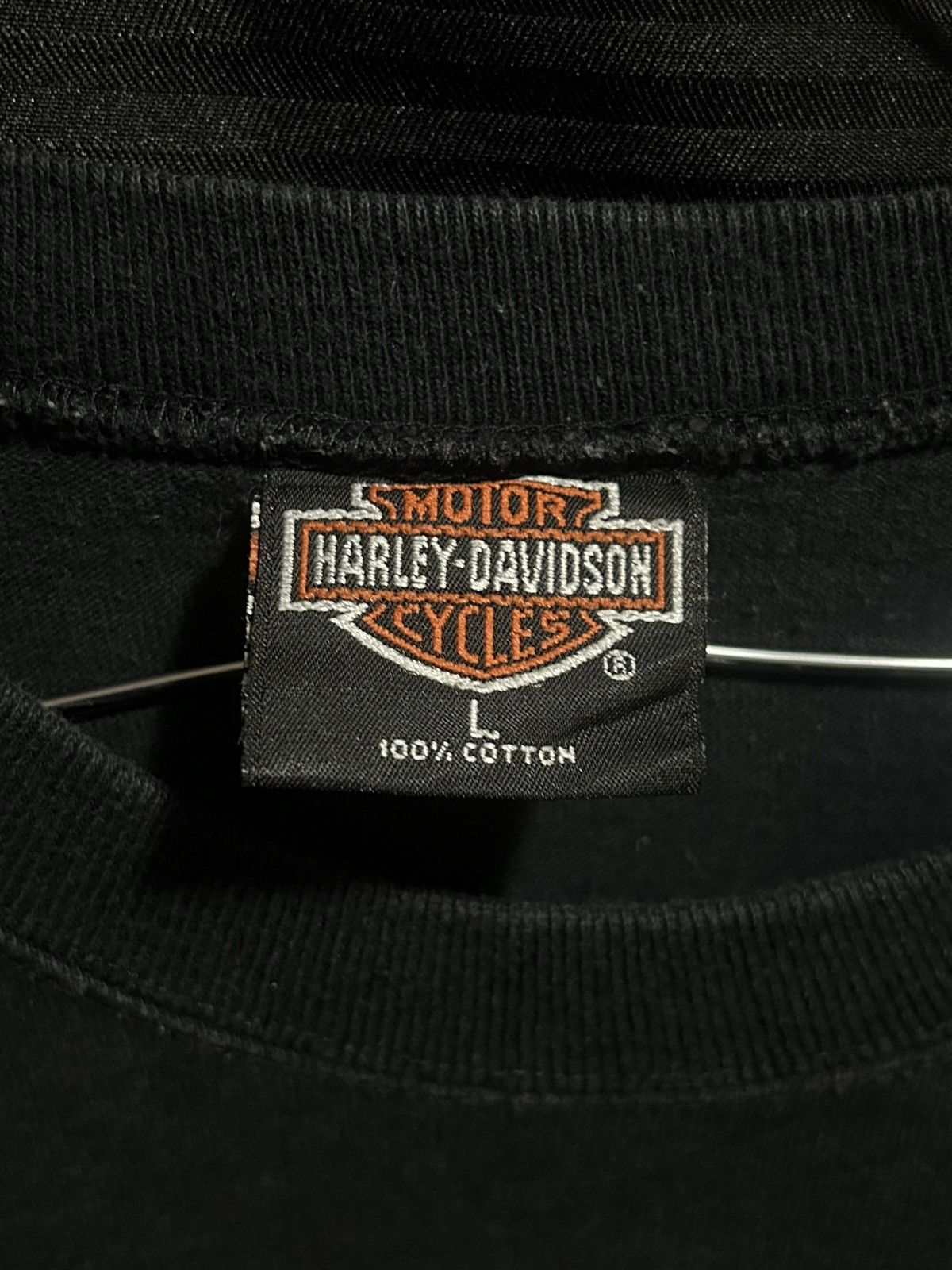 Harley Davidson VTG 90s Harley Davidson Purple Lighting LongSleeve Size L Size US L / EU 52-54 / 3 - 3 Thumbnail