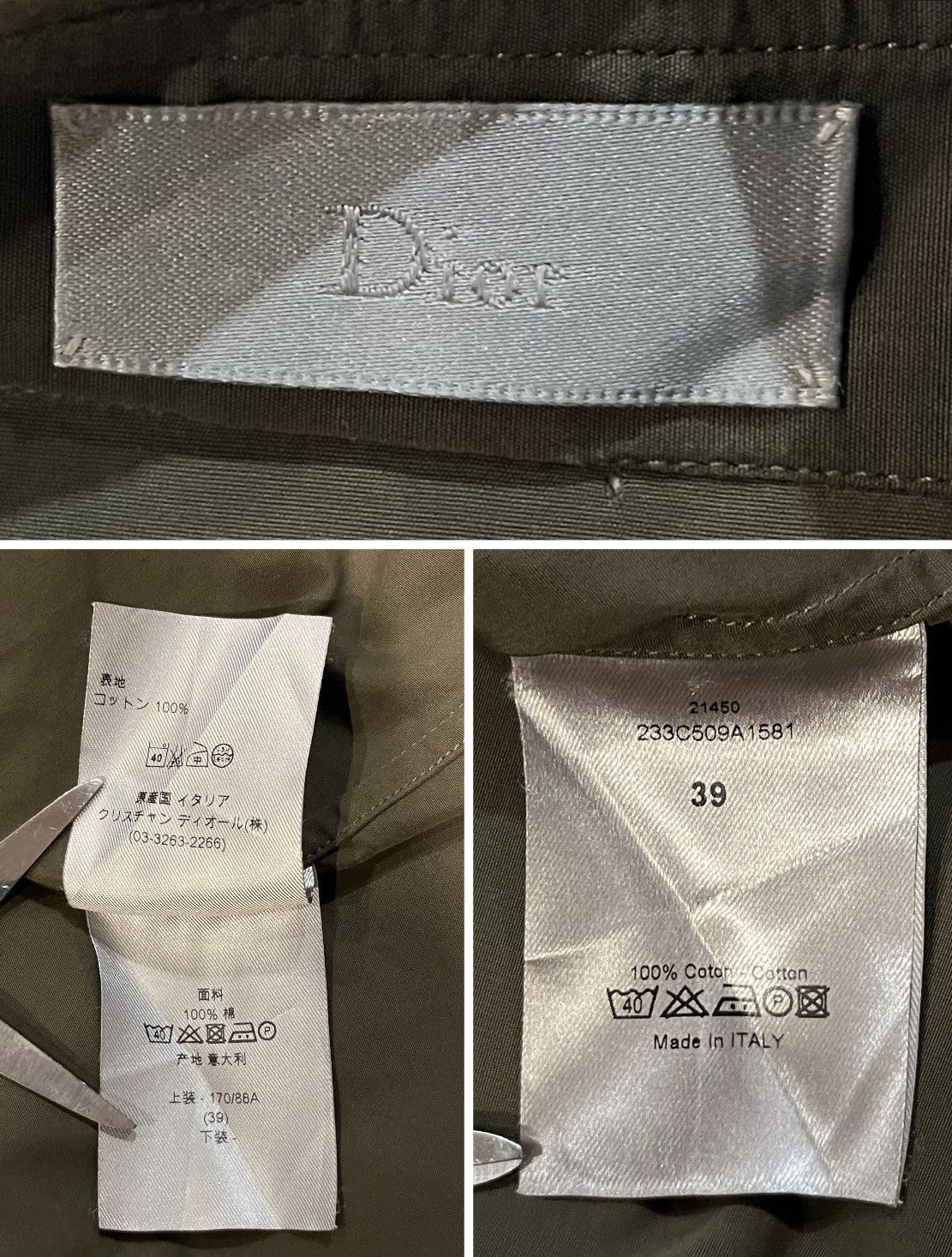 Dior DIOR HOMME HEDI SLIMANE PLAIN GREEN DRESS SHIRT Size US M / EU 48-50 / 2 - 6 Thumbnail