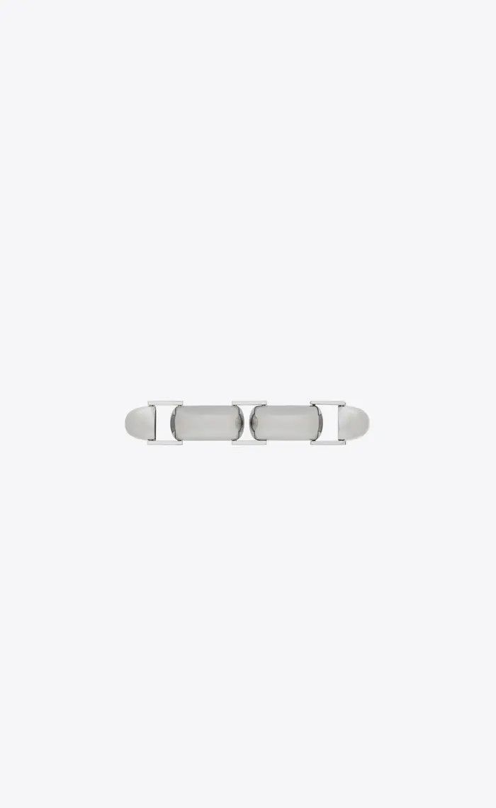 Saint Laurent Paris o1b1hav110525 756541 Size: L / Dome Chain Bracelet in Metal Size ONE SIZE - 2 Thumbnail