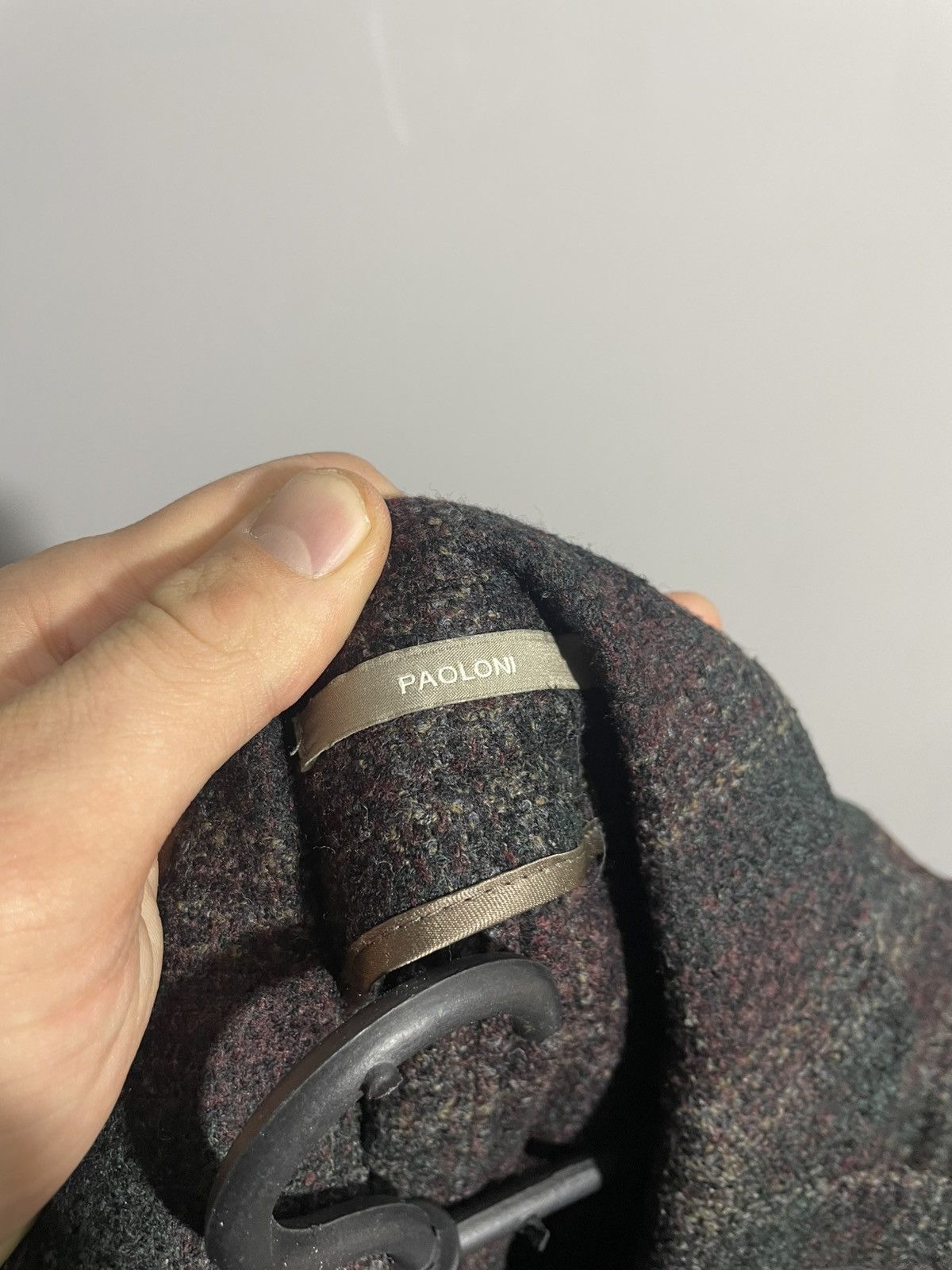 Paoloni Paoloni Knit Wool Men’s blazer Size 46R - 12 Thumbnail