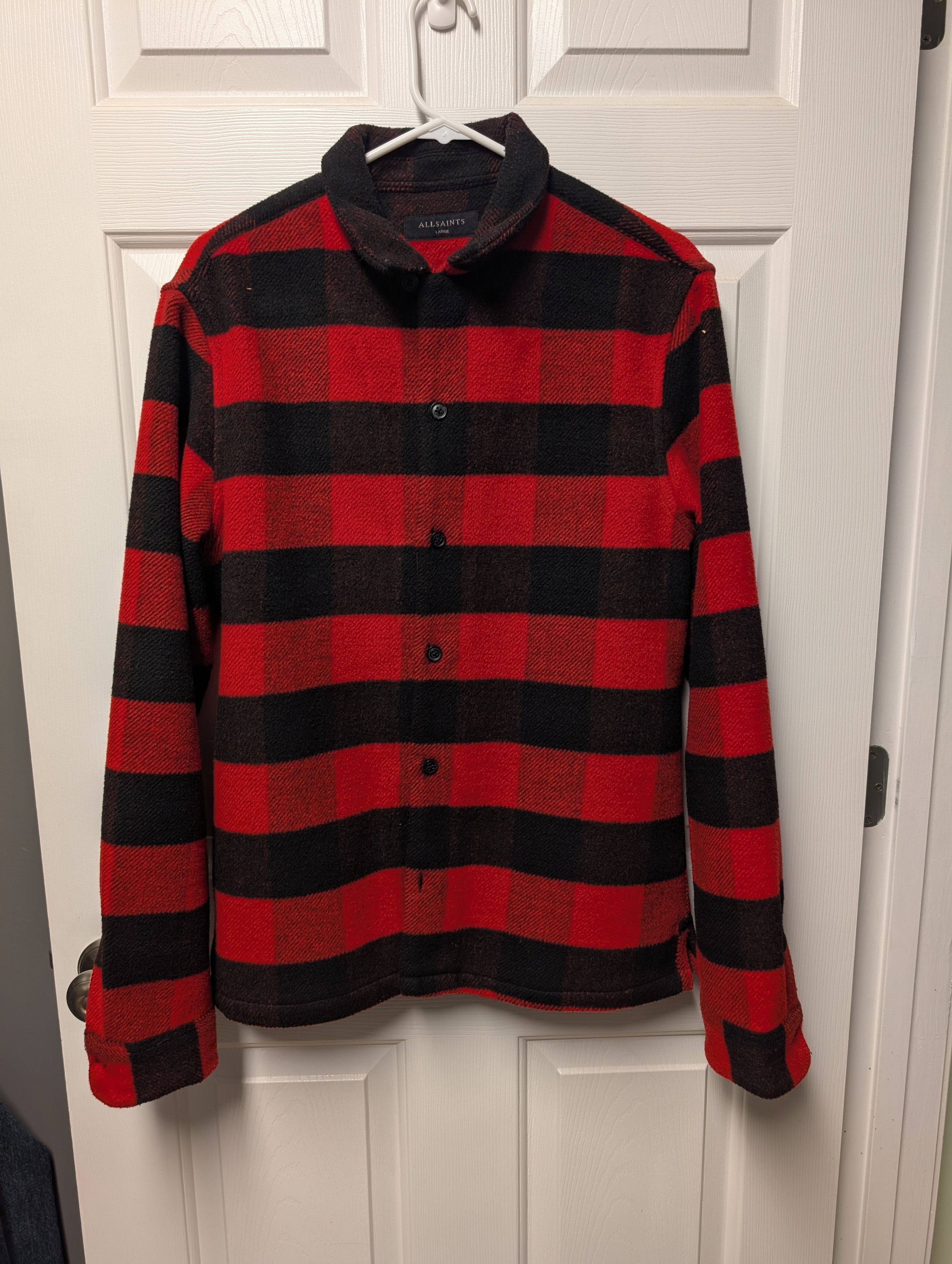 Allsaints All Saints Red Flannel (L) Size US L / EU 52-54 / 3 - 1 Thumbnail