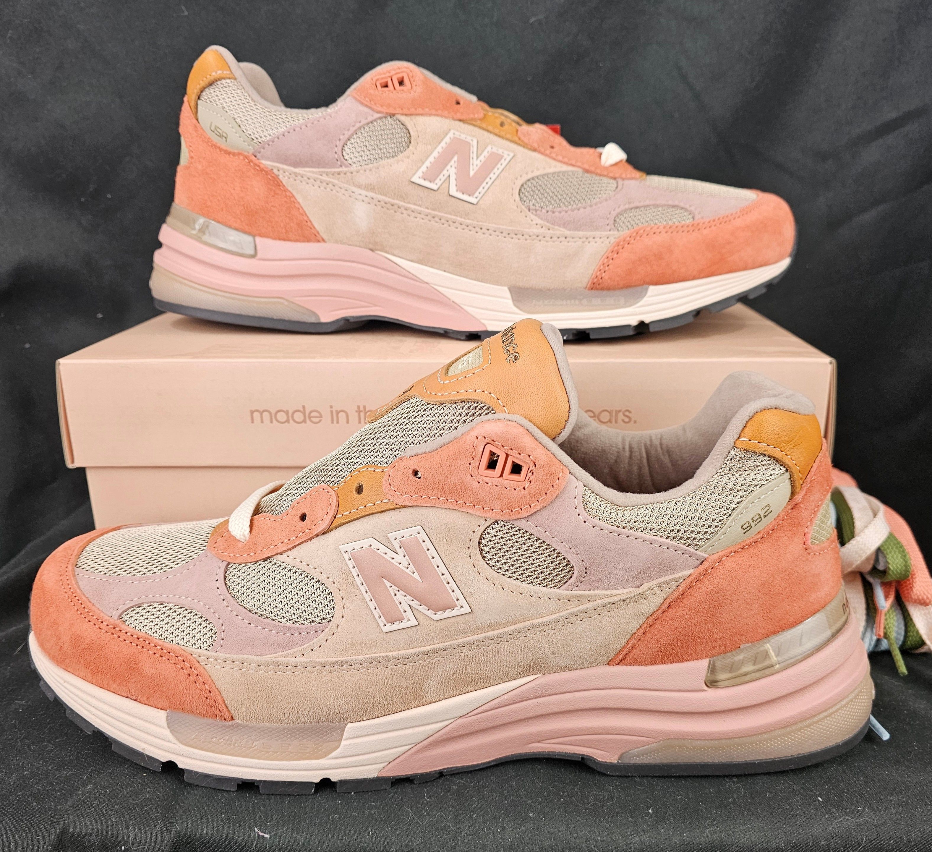Joe Freshgoods SIGNED BOX Joe Freshgoods x New Balance 992 MiUSA Aged Well Size US 13 / EU 46 - 3 Thumbnail