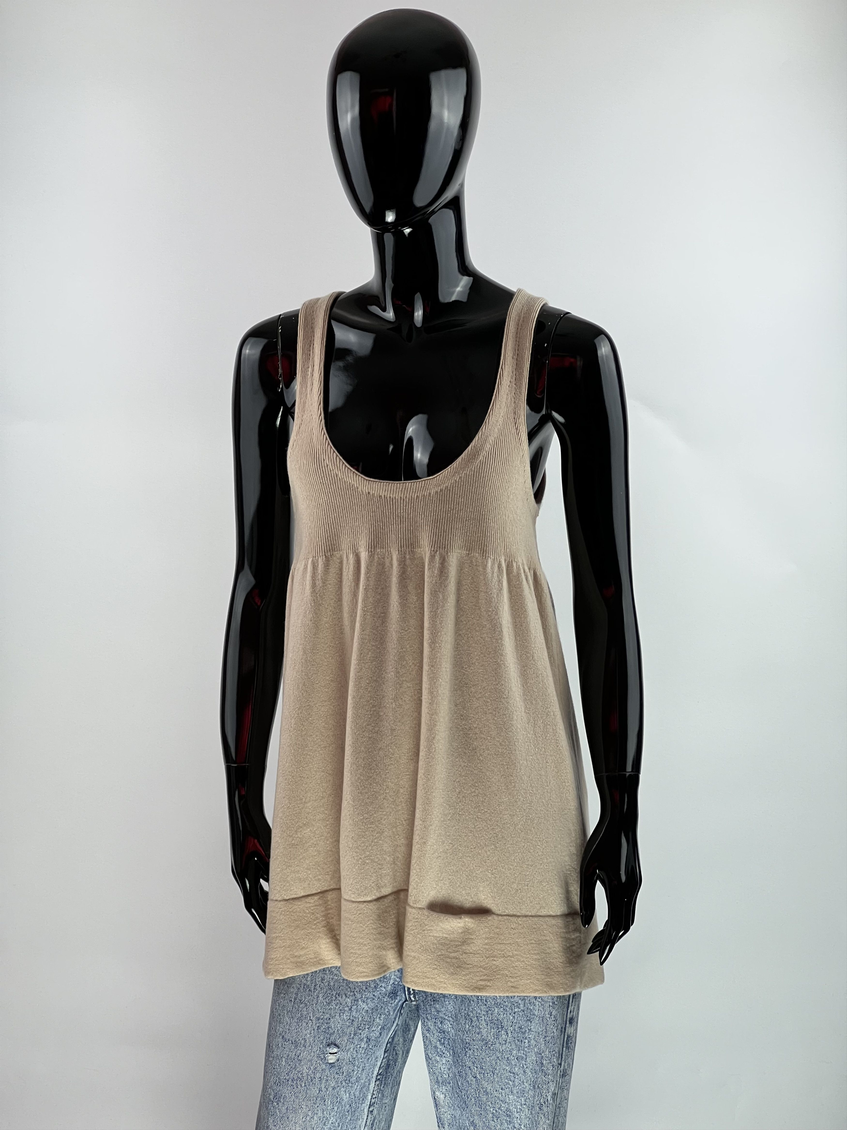 DOROTHEE SCHUMACHER Dorothee Schumacher 100% Cashmere Tank Top Pocket Size L Size L / US 10 / IT 46 - 1 Thumbnail