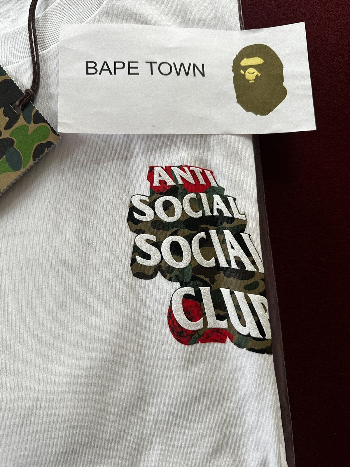 Anti Social Social Club × Bape BAPE X ASSC TEE #2 (WHITE) Size US XL / EU 56 / 4 - 3 Thumbnail
