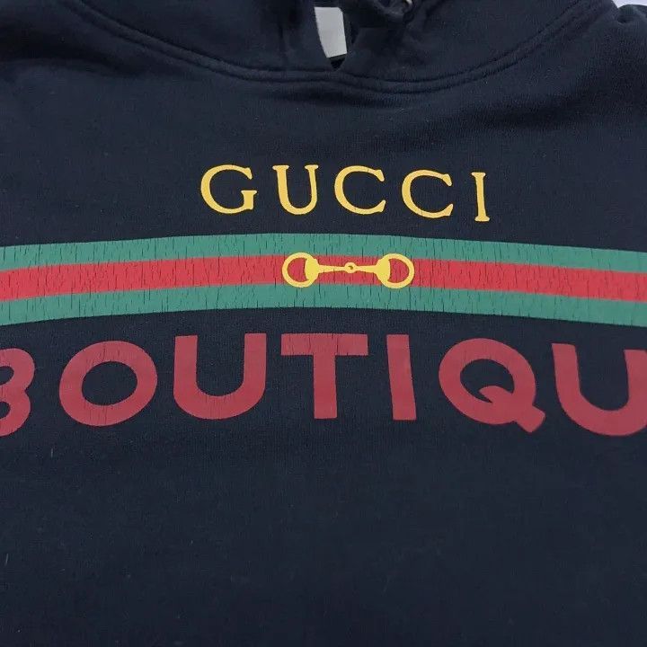 Gucci Gucci Gucci Black Printed Hoodie for Men and Women -2506 Size US L / EU 52-54 / 3 - 4 Thumbnail