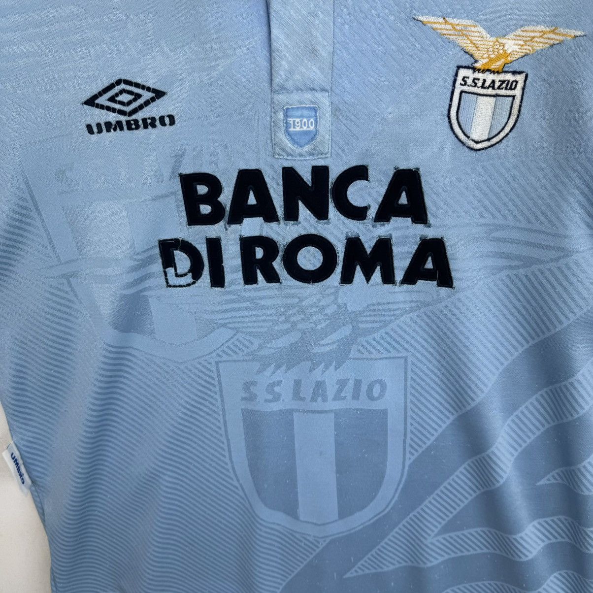 Umbro × Vintage Vintage 90s SS Lazio Banca Di Roma Jersey 1994-1995 Size US M / EU 48-50 / 2 - 3 Thumbnail