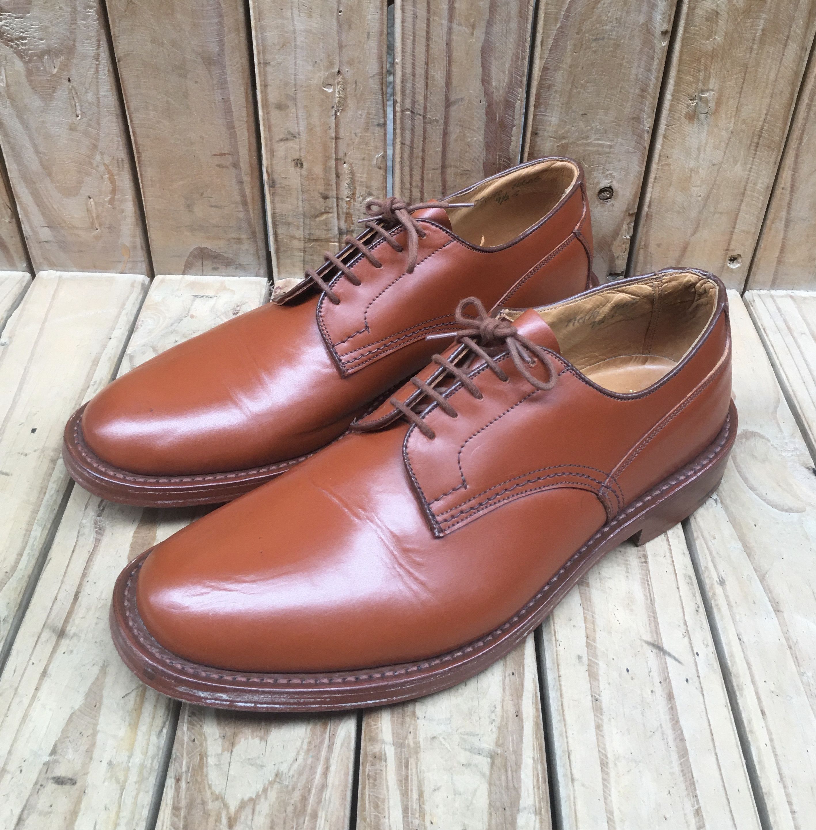 Tricker's Tricker's brown derby Mens leather shoes UK 9.5 Size US 10.5 / EU 43-44 - 15 Thumbnail