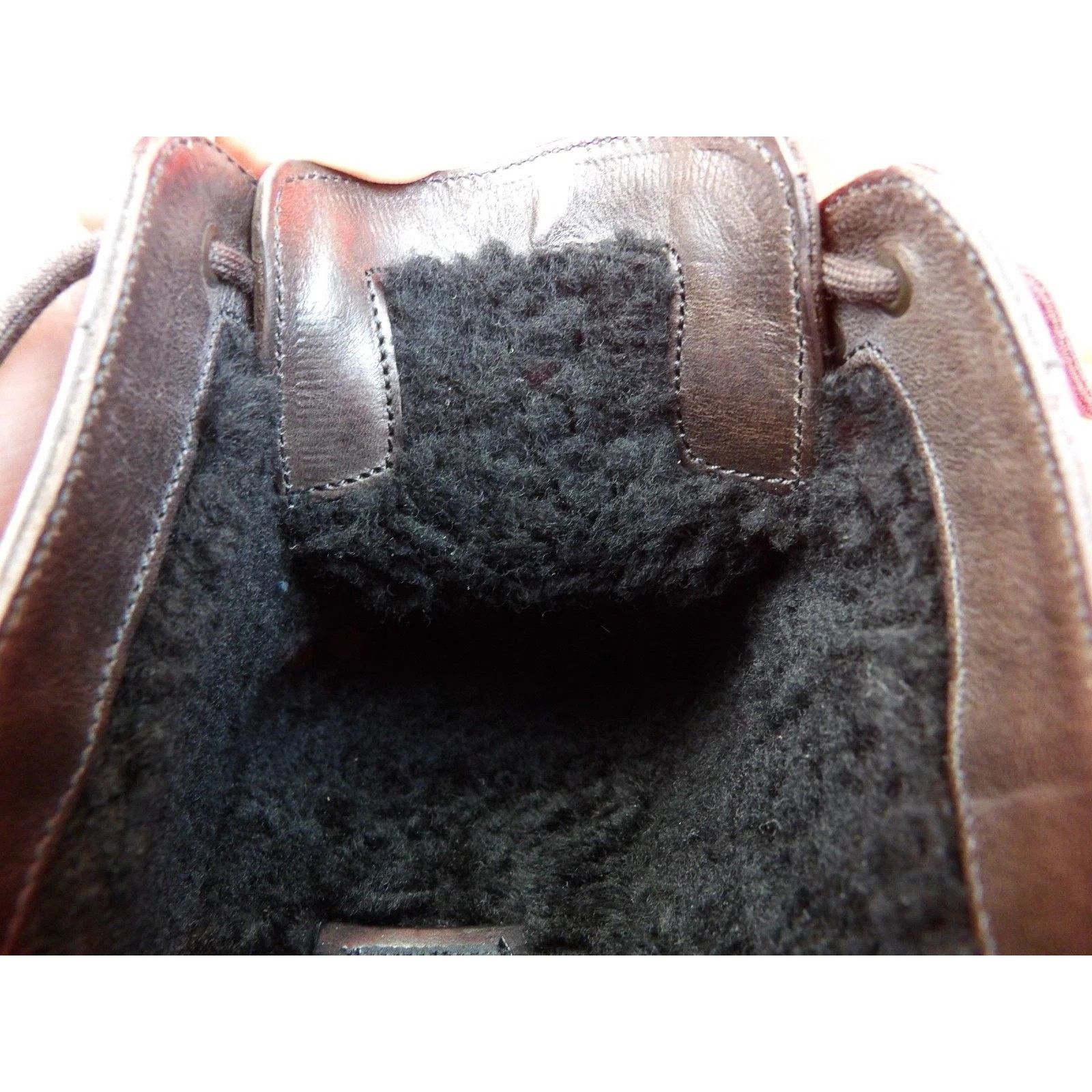 Burberry BURBERRY REDWORTHS BROWN LEATHER SHEARLING OXFORDS 43.5 ITA Size US 10.5 / EU 43-44 - 9 Thumbnail