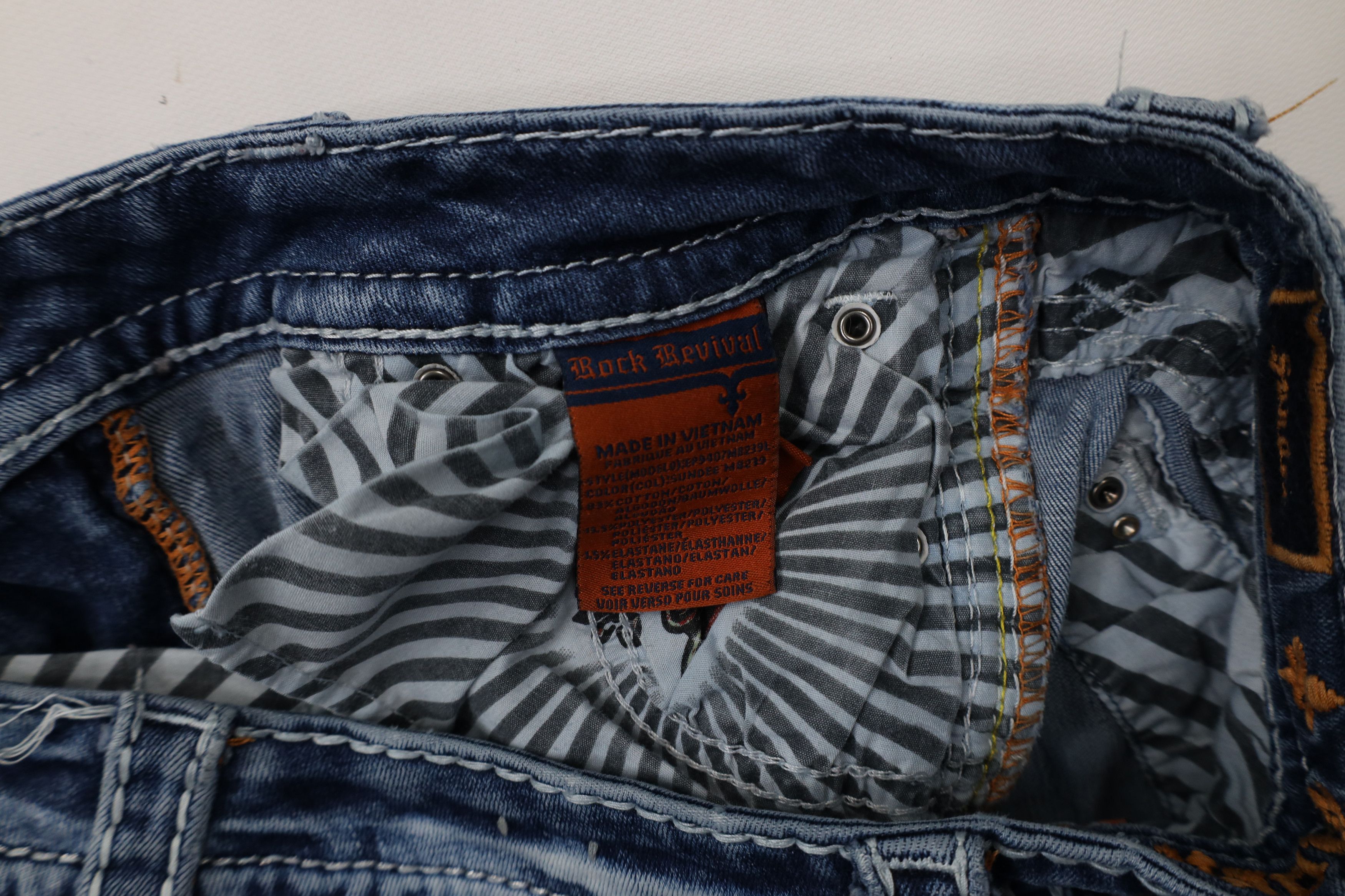 Rock Revival × Vintage Rock Revival Thick Stitch Sundee Mid Rise Bootcut Jeans Size 26" / US 2 / IT 38 - 8 Thumbnail