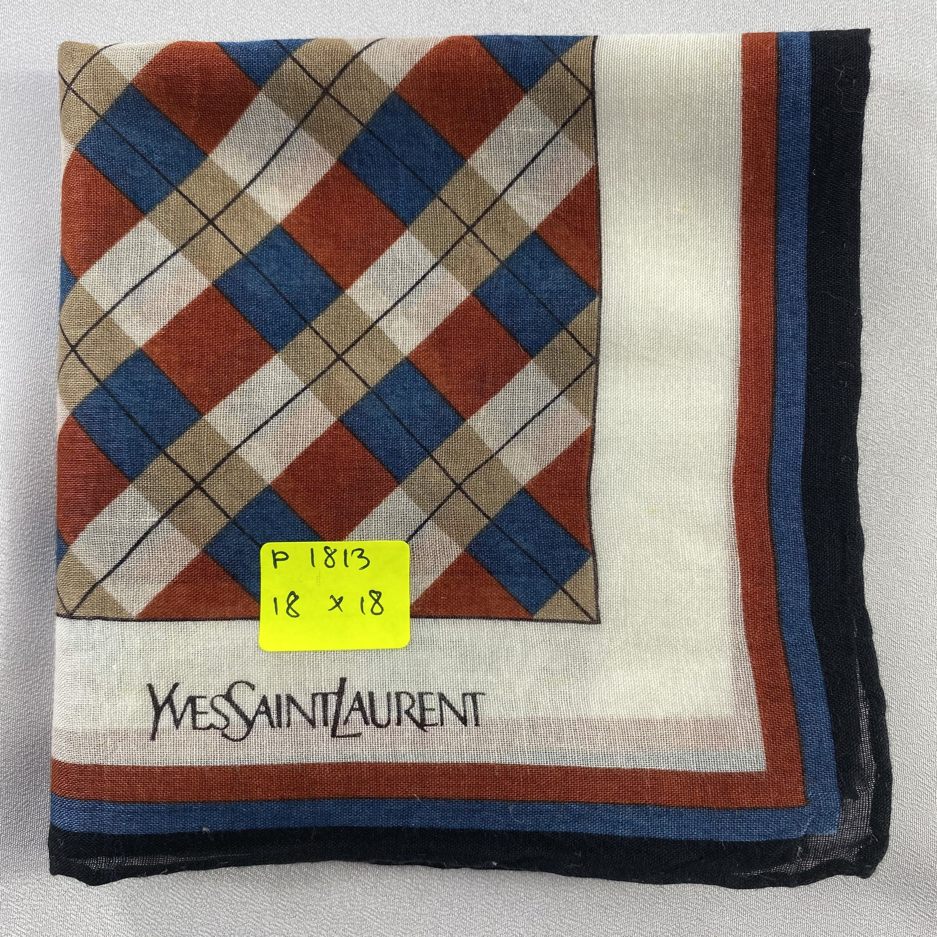 Vintage Yves Saint Laurent Bandana/ Handkerchief / Neckerchief-P1813 Size ONE SIZE - 5 Thumbnail