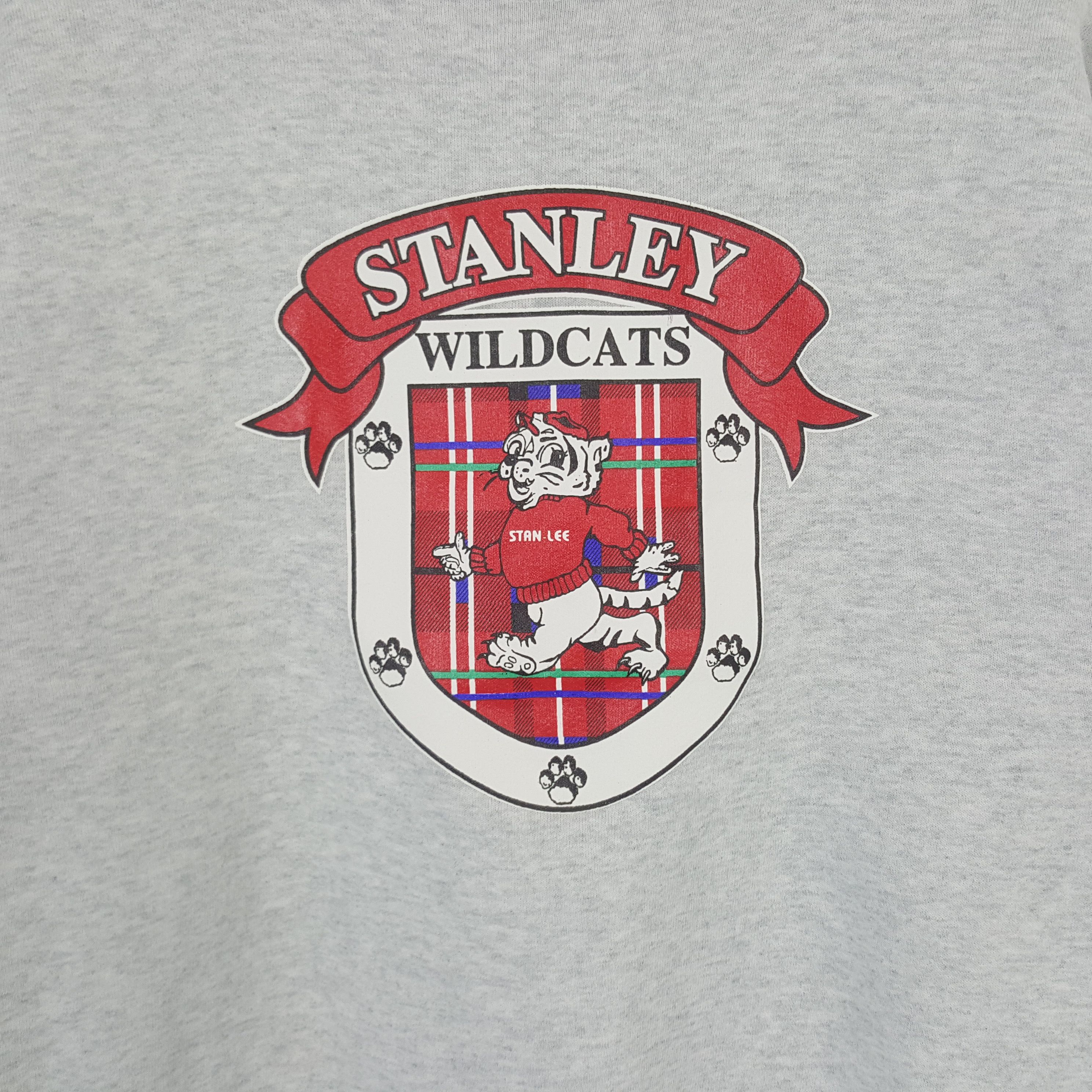 Vintage Stanley Wildcats American Football Sweatshirt C290N8