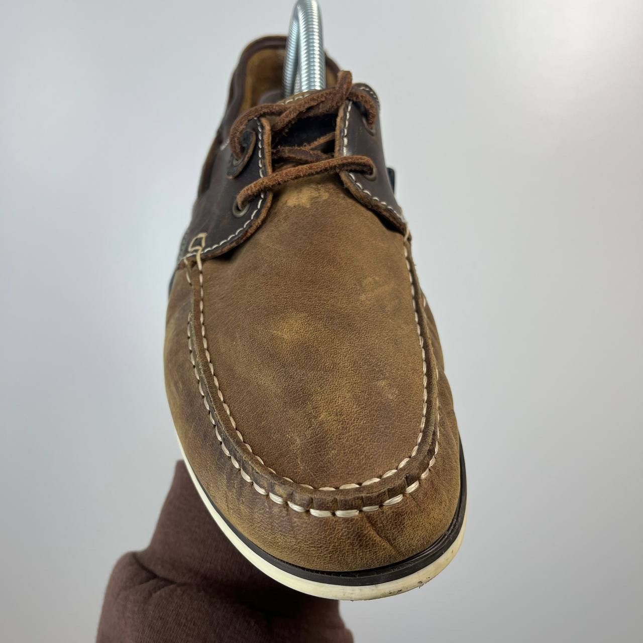 Barbour Barbour Leather Boat Shoes Deck Shoes Mens Size 9 Size US 9 / EU 42 - 7 Thumbnail