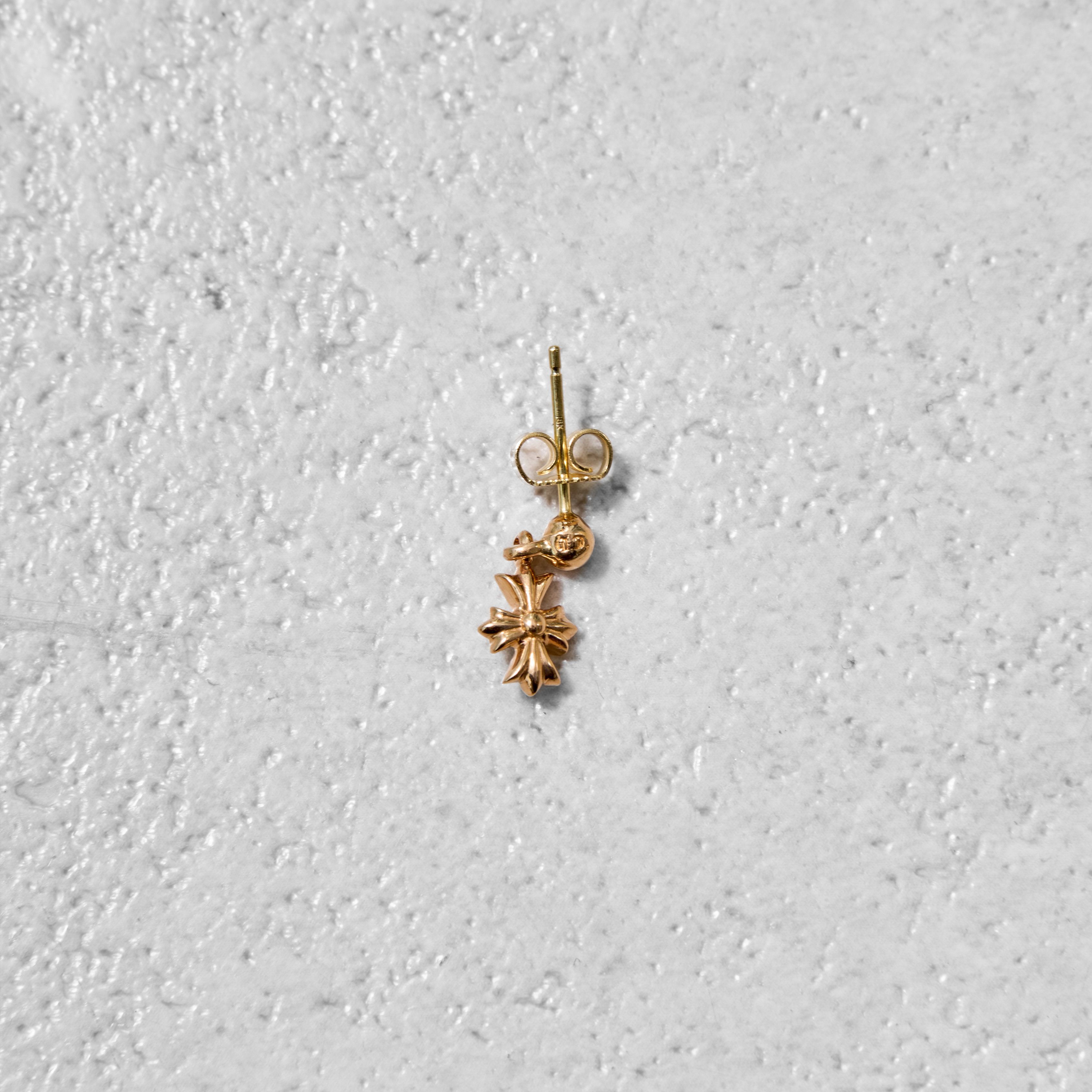 Chrome Hearts CHROME HEARTS Tiny E Gold Earring Size ONE SIZE - 3 Thumbnail