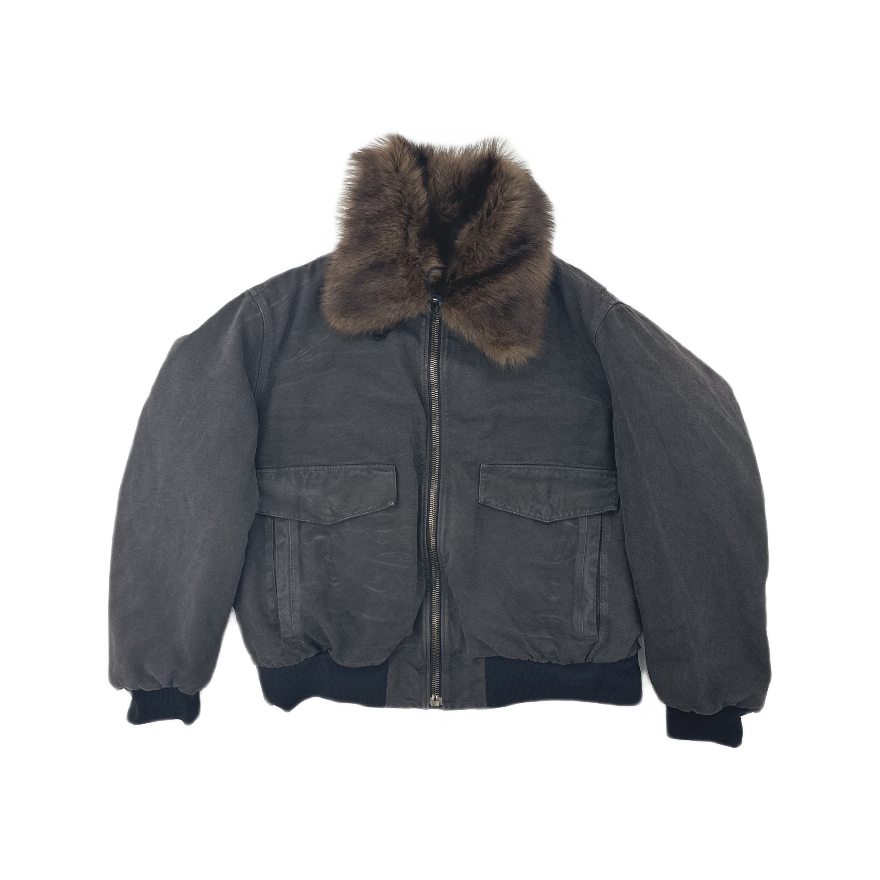 Prada Prada Fur Collar Bomber Jacket Size M Size US M / EU 48-50 / 2 - 1 Thumbnail