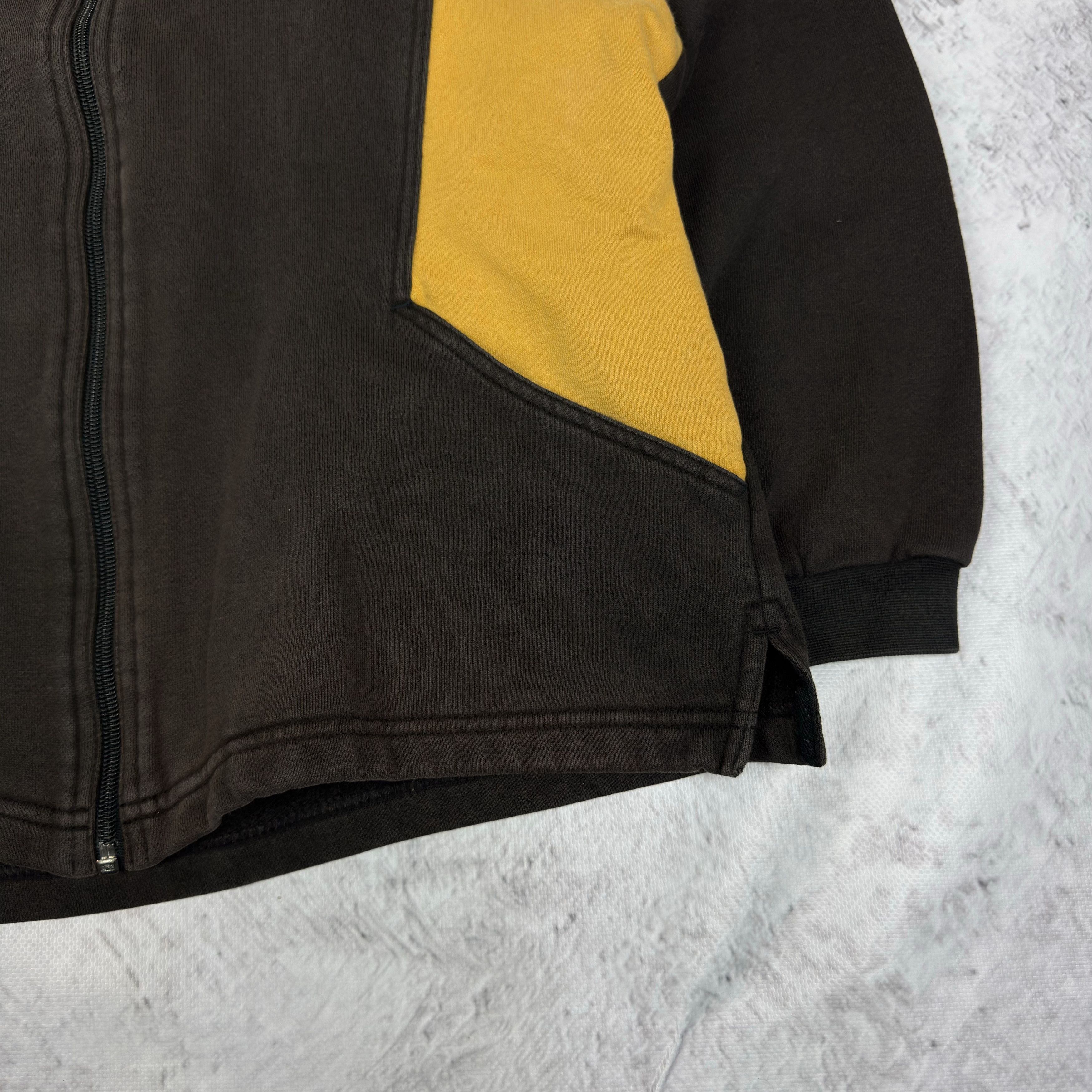 Nike Nike Brown Yellow Cotton Fleece Full Zip Sweatshirt M Size M / US 6-8 / IT 42-44 - 7 Thumbnail