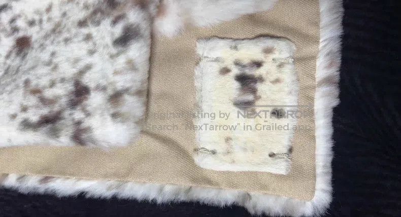 Fendi Fendi Fur Scarf with Spotty Ink Design, inner layer made o Size ONE SIZE - 4 Thumbnail